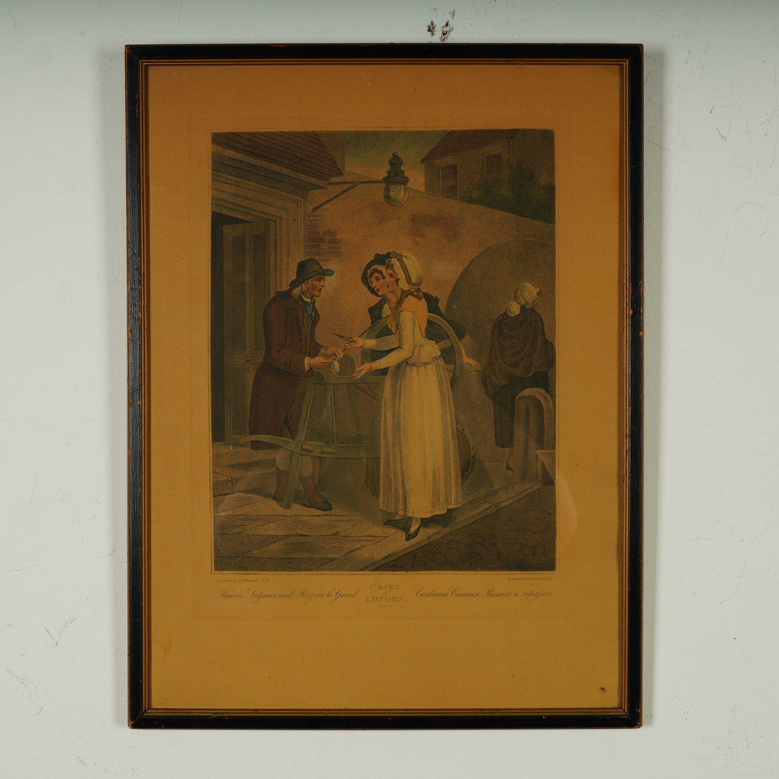 Francis Wheatley (Aft.) Hand-Colored Engraving on Paper, Cries of London (1 of 7)