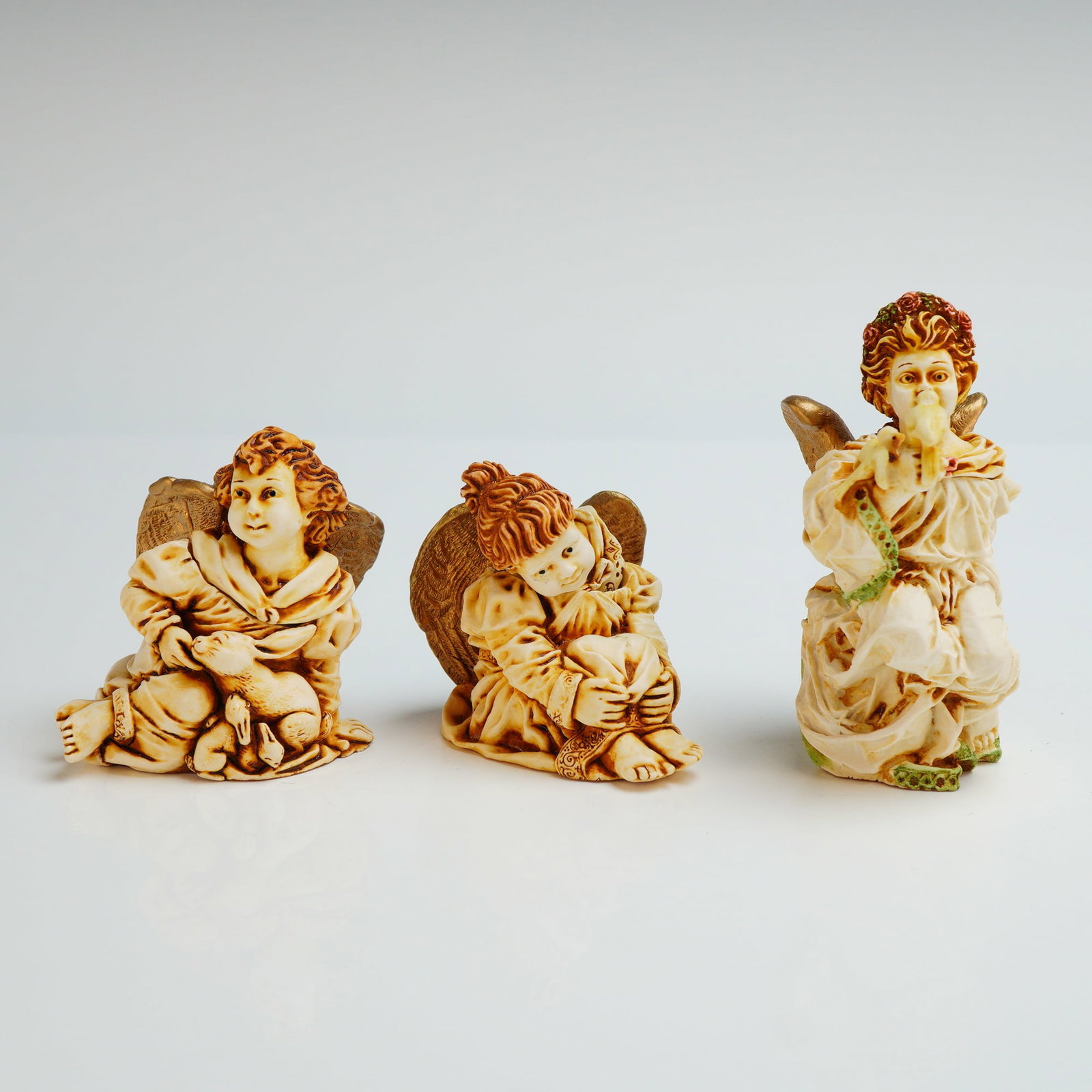 3pc Harmony Kingdom Box Figurines, La Gardienne, Joie de Vivre, & Ingenue (1 of 4)