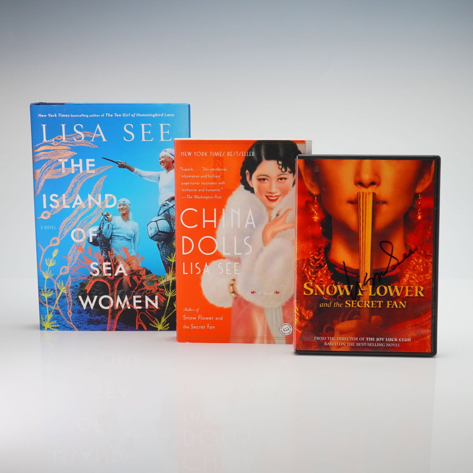 See, Lisa. A Collection of 3 items including The Island of Sea Women. Scribner. (Signed) (DJ) (1 of 4)