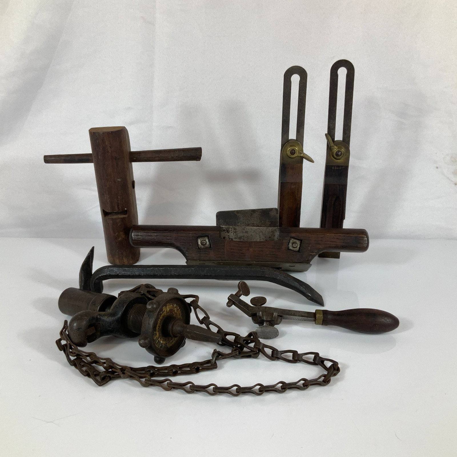7pc Collection of Vintage Woodworking and Industrial Hand Tools Including Stanley and Stillman (1 of 3)