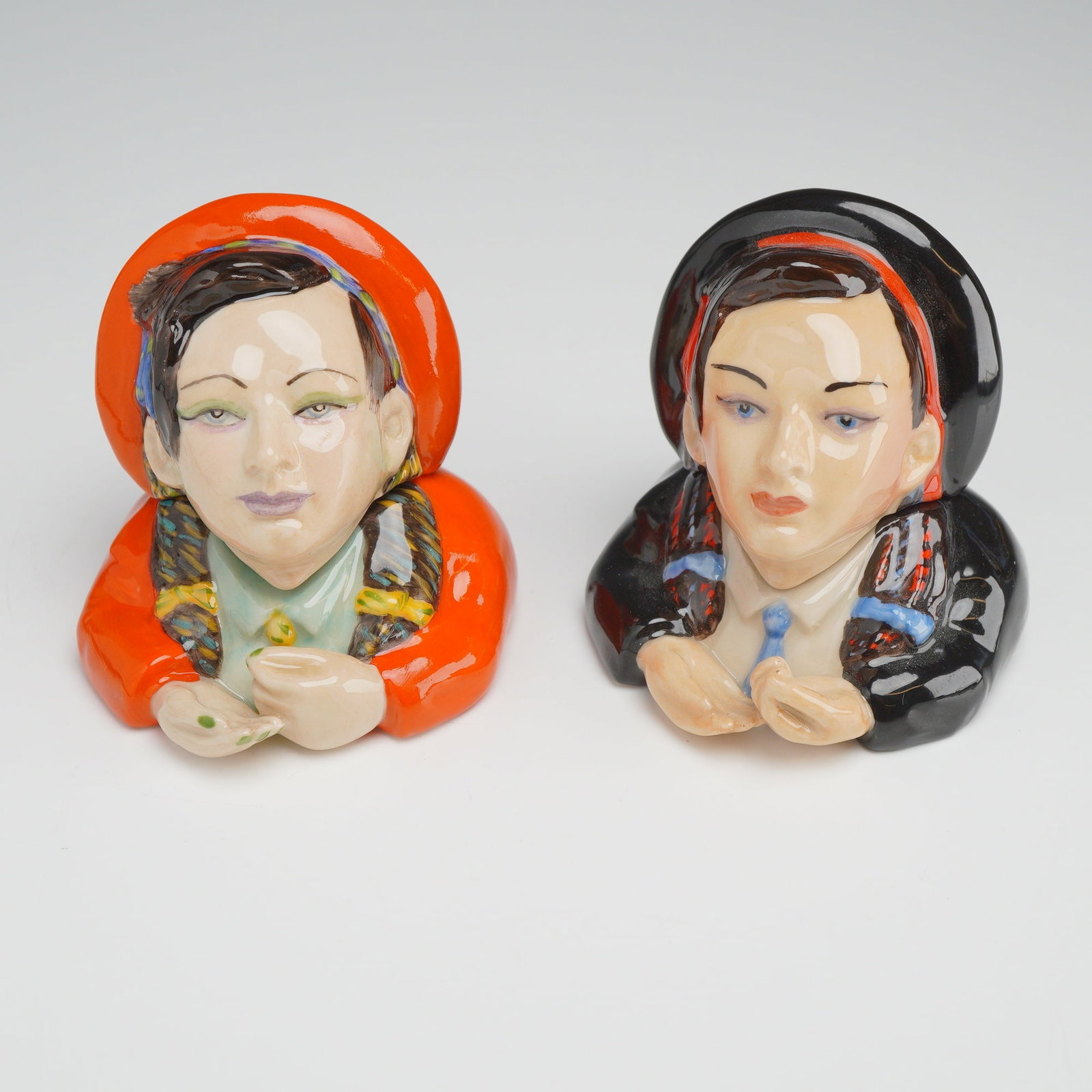 2pc Kevin Francis Face Pots, Boy George (1 of 4)