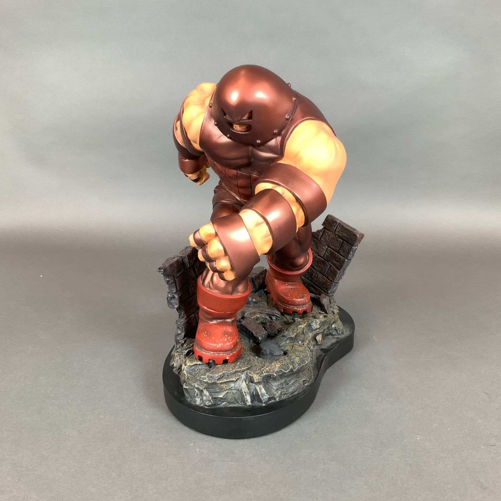 Bowen Designs Marvel Comics Painted Limited Edition Statue, The Juggernaut: A limited edition hand-painted collectible statue of the Marvel Comics character The Juggernaut, produced by Bowen Designs under license from Marvel Characters, Inc. The piece was released in 2005 and