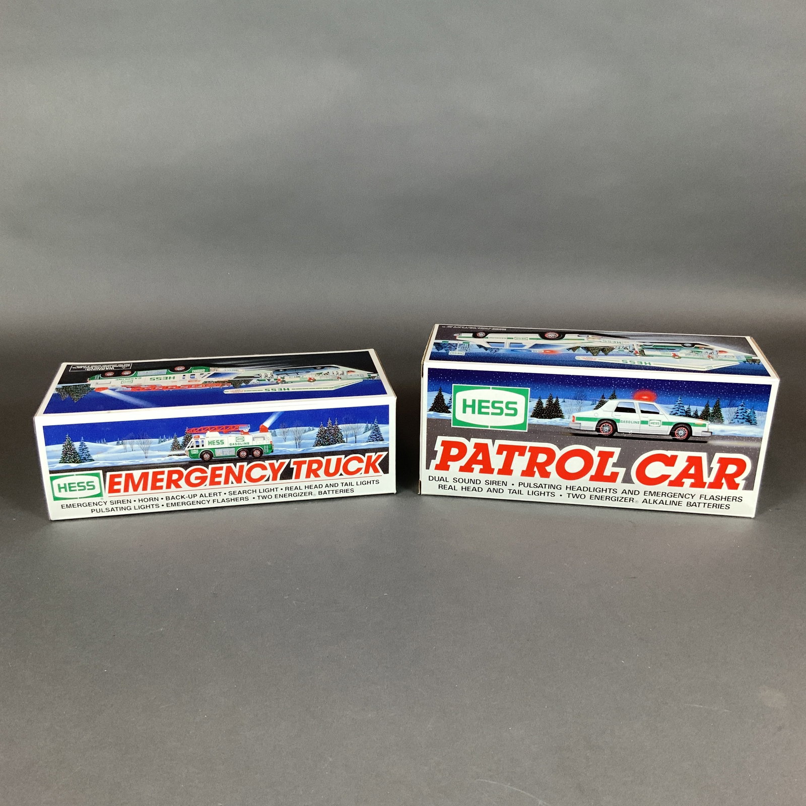 Two Hess Toy Scale Patrol Car and Emergency Truck (1 of 3)