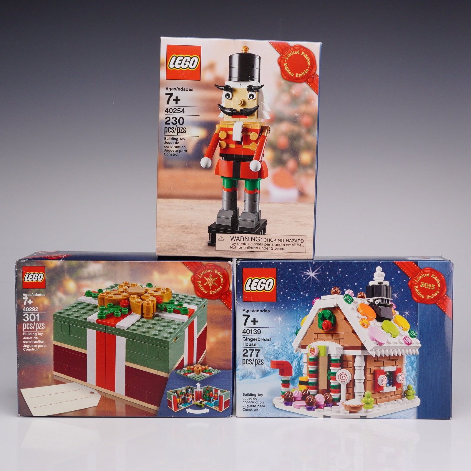 Three LEGO Limited Edition Seasonal Building Sets Including Nutcracker 40254, Gingerbread House (1 of 2)
