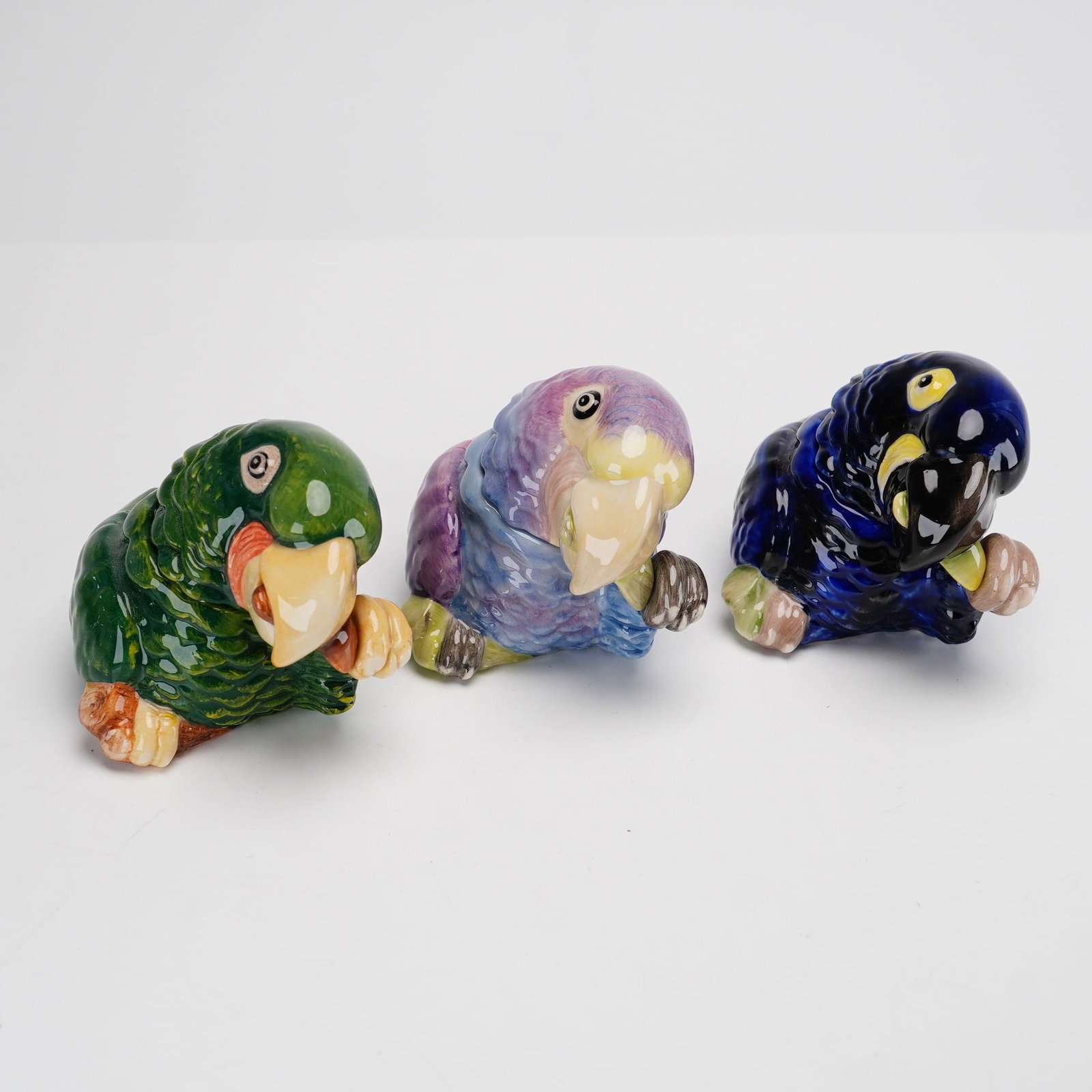 Lot of Three Kevin Francis Parrot Face Pots, Monty Python Themed (1 of 4)