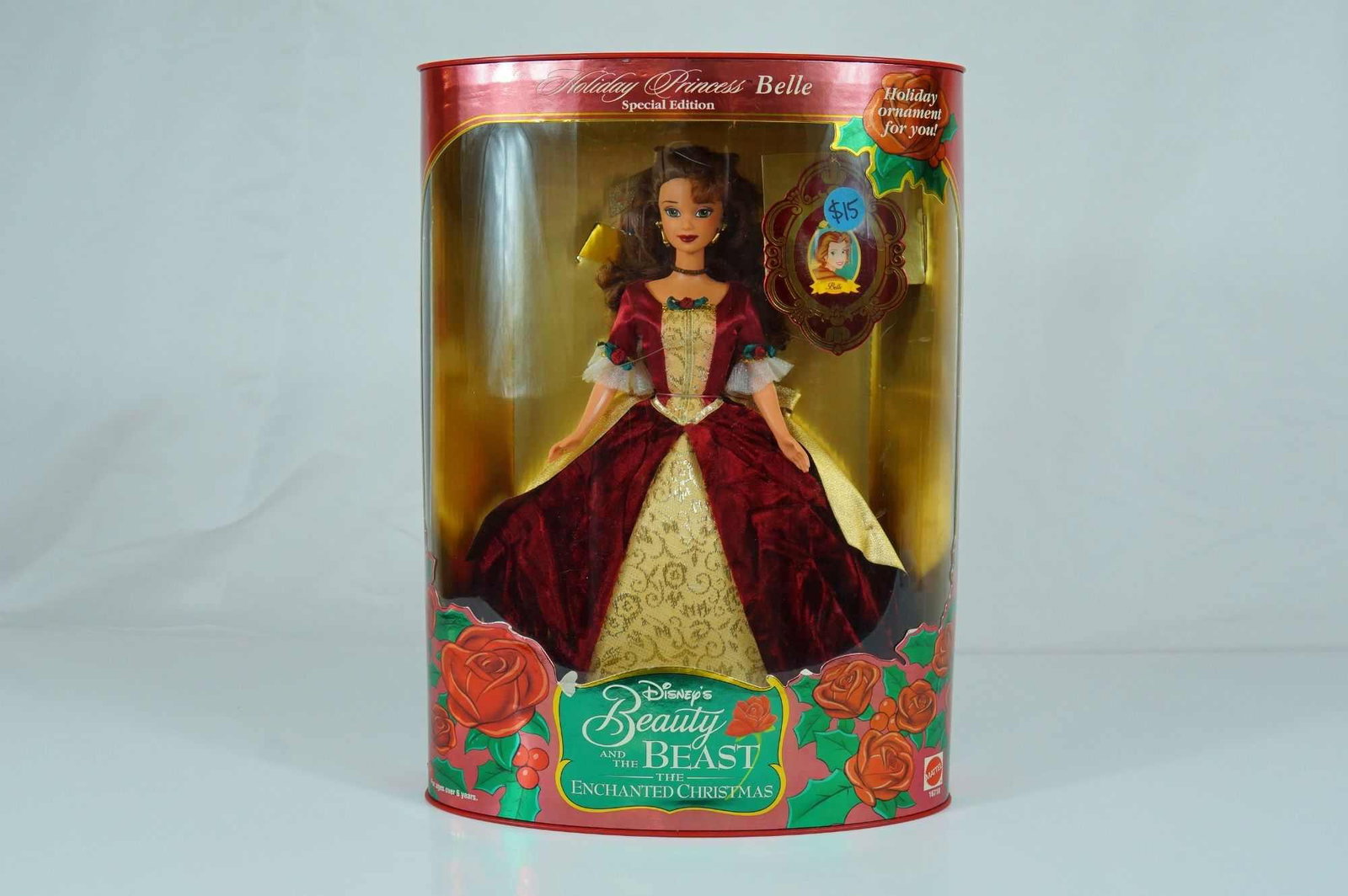 Mattel Disney Holiday Princess Belle Special Edition Doll, 11.5 Inches (1 of 2)