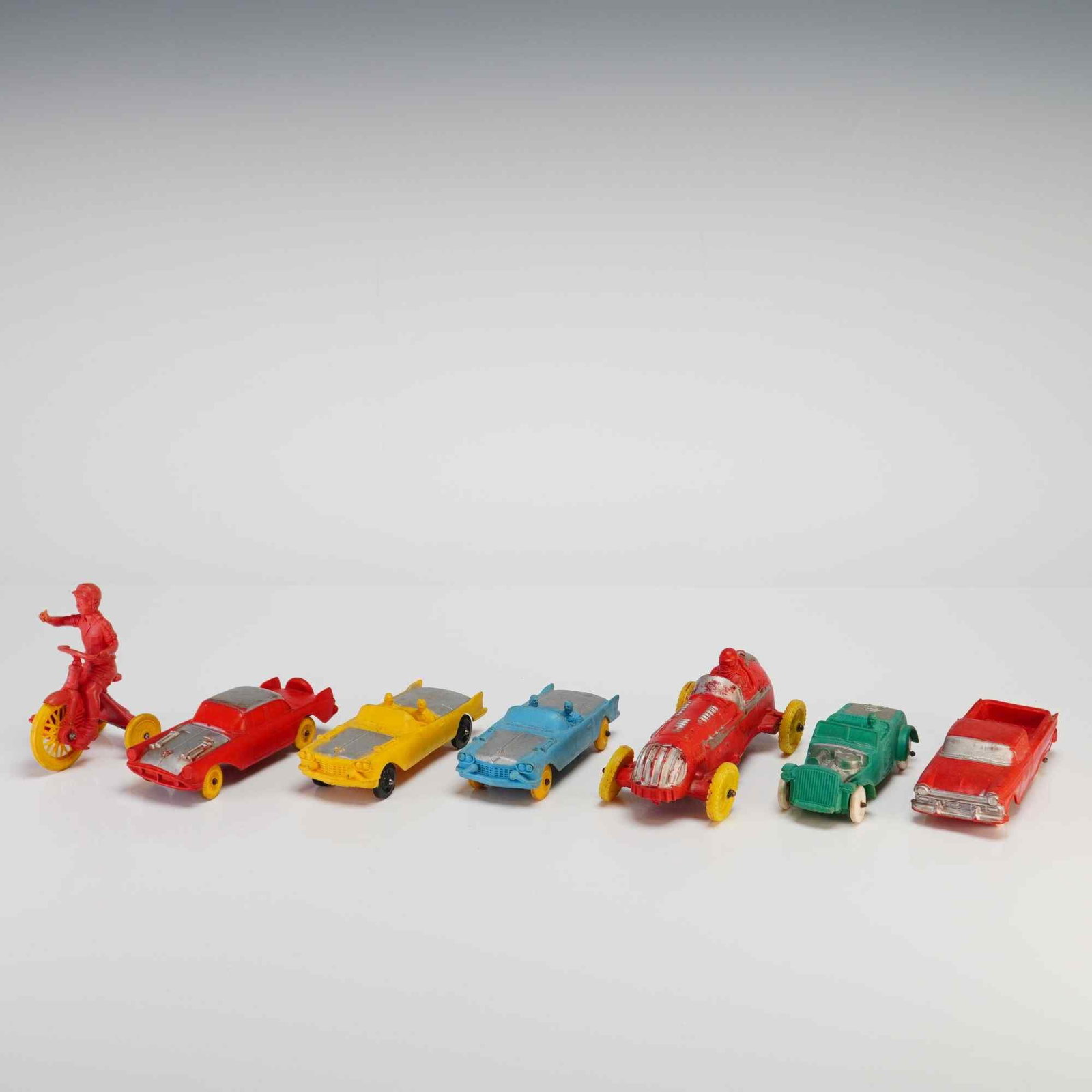 7pc Collection of Auburn Rubber Toy Vehicles (1 of 3)
