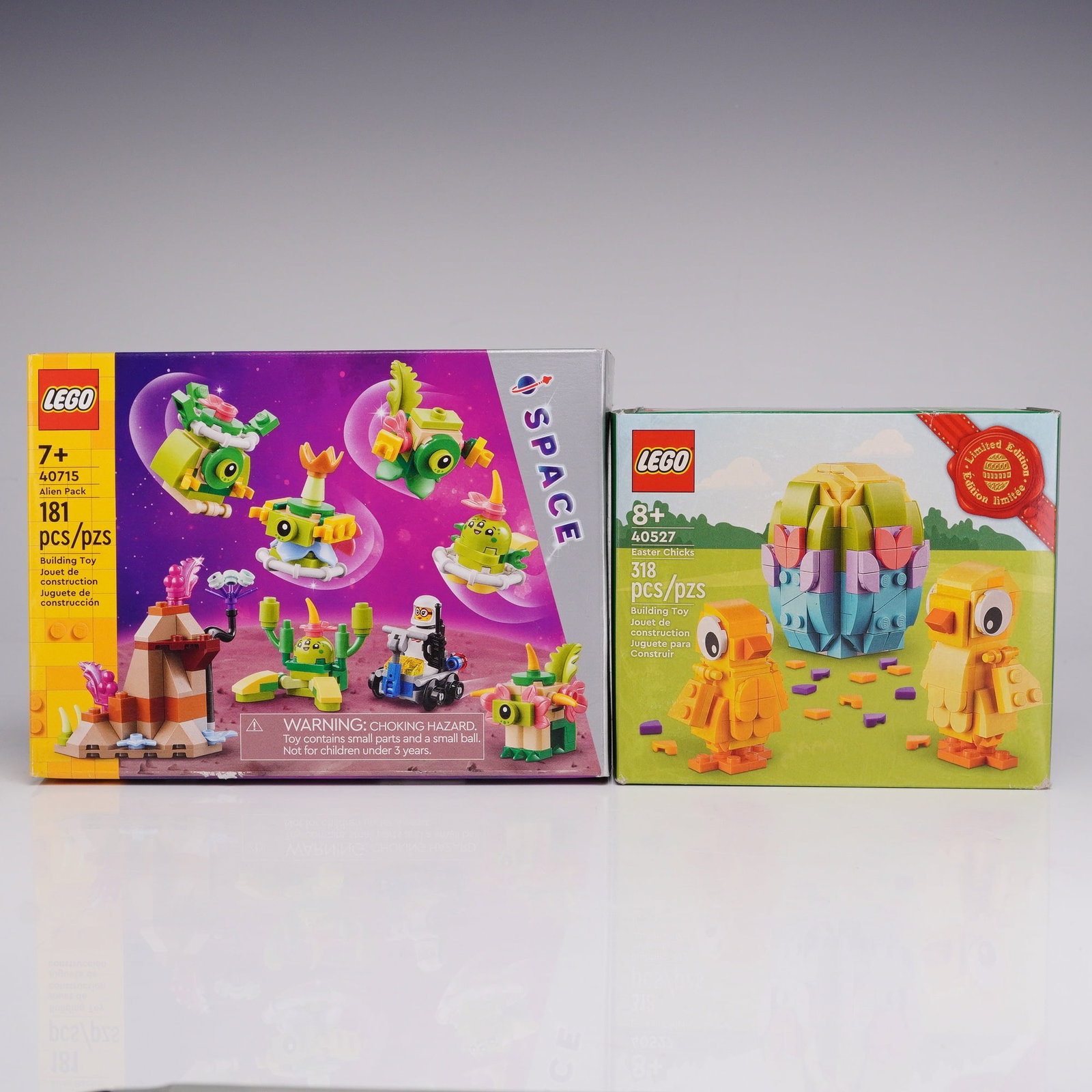 Two LEGO Building Toy Sets including Alien Pack 40715 and Easter Chicks 40527 (1 of 3)