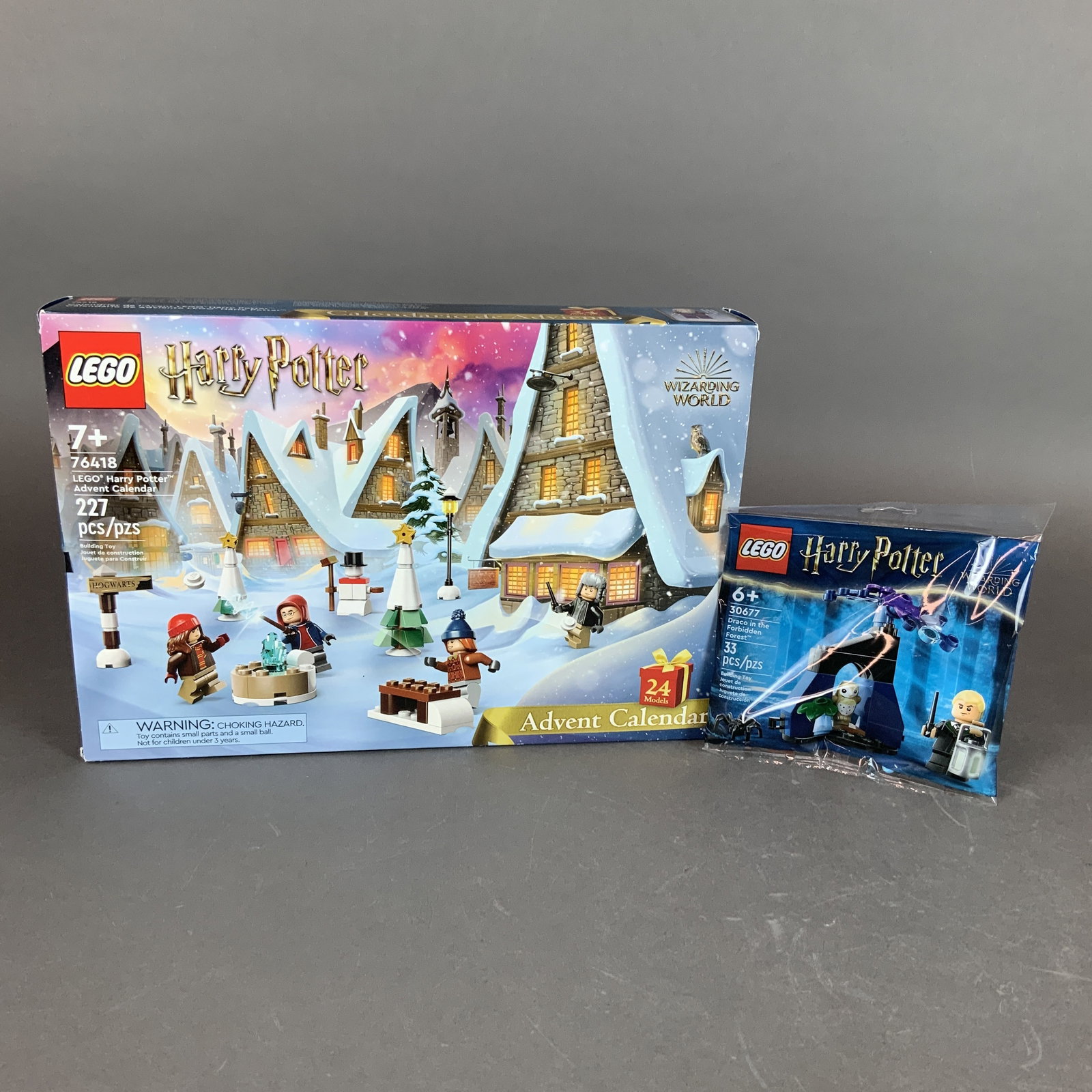 2pc LEGO Harry Potter Building Sets including Advent Calendar 76418 and Draco in the Forbidden (1 of 3)