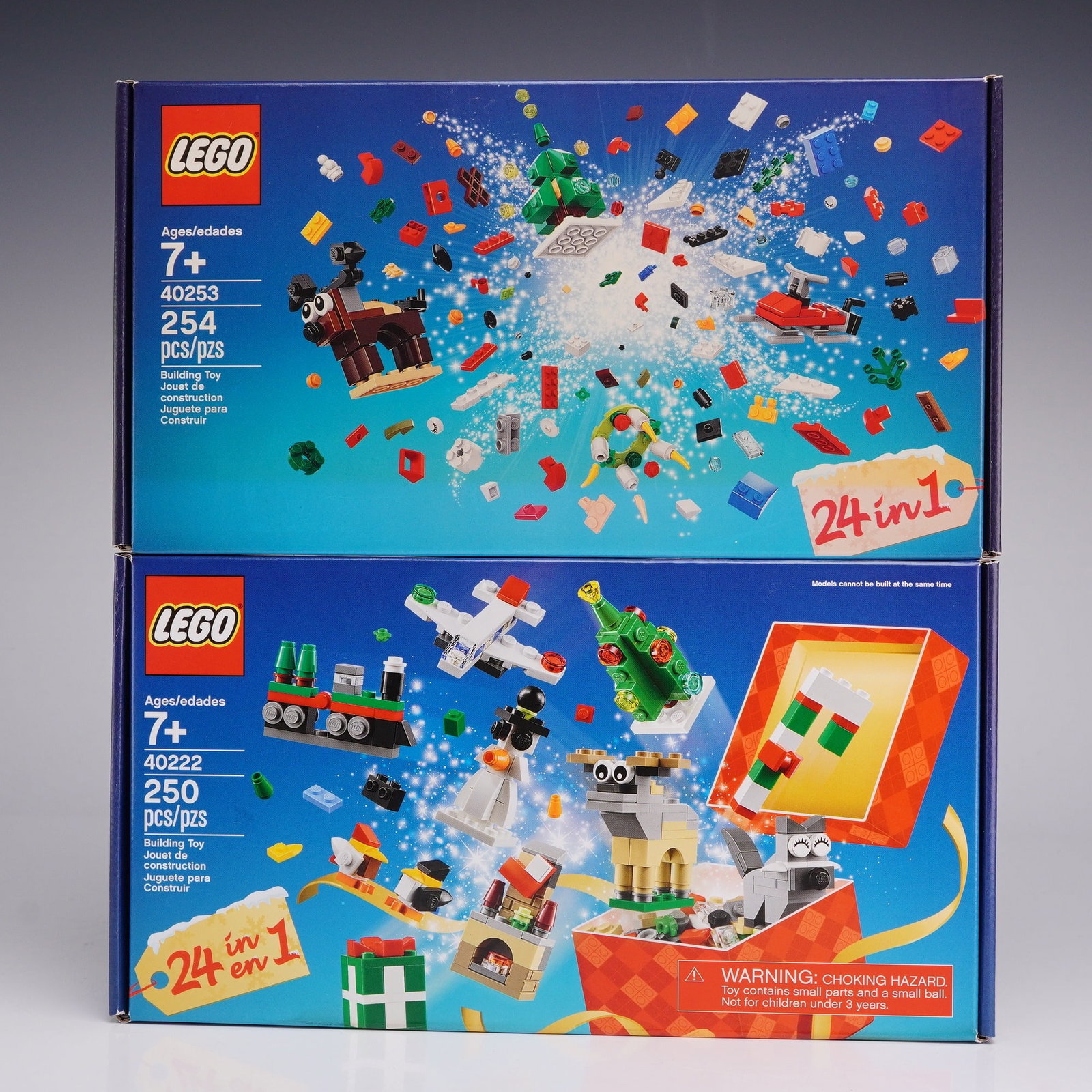 2pc LEGO 24-in-1 Holiday Build-Up Construction Sets 40222 and 40253 (1 of 3)