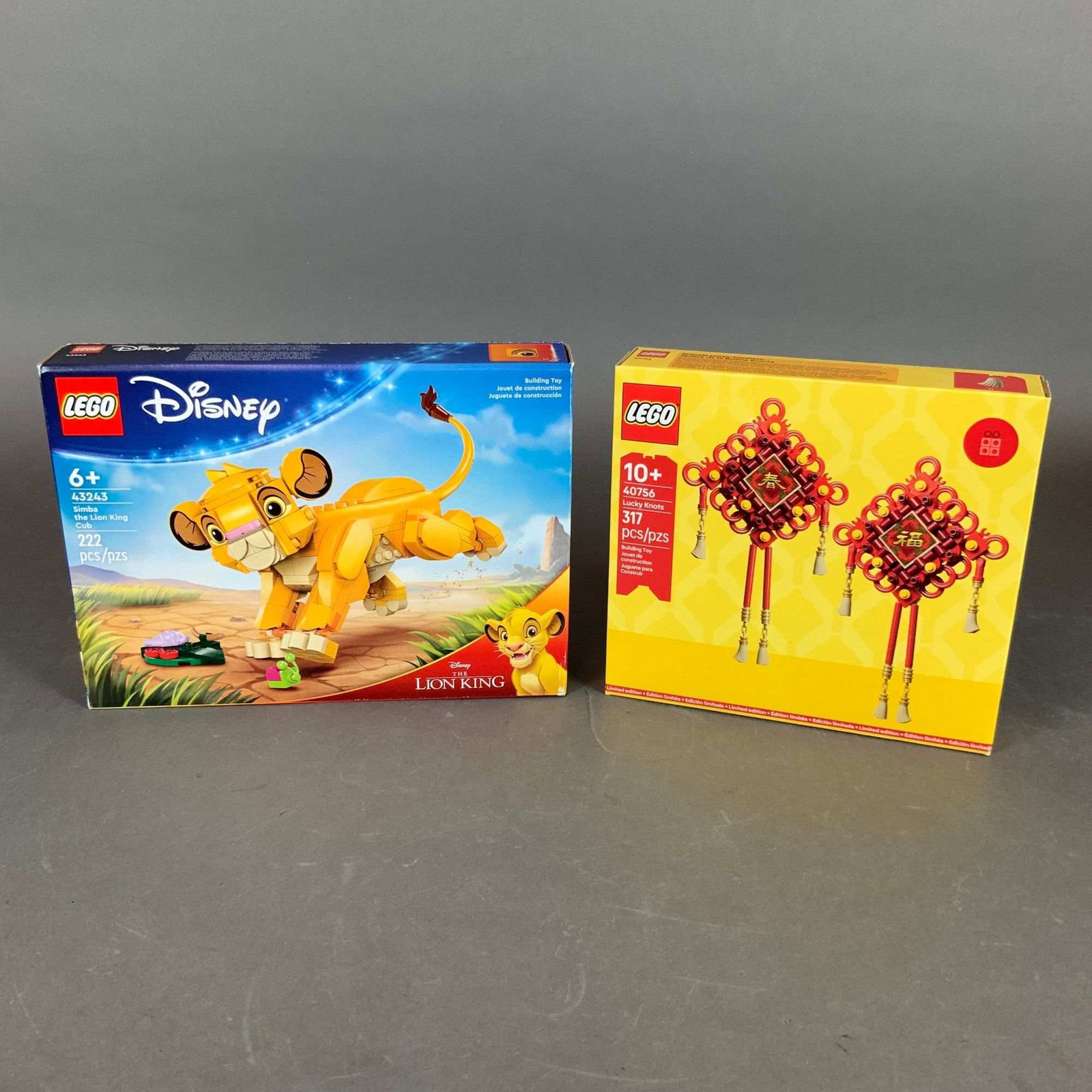2pc LEGO Construction Sets, Disney Simba the Lion King Cub 43243 and Lucky Knots 40756 (1 of 3)