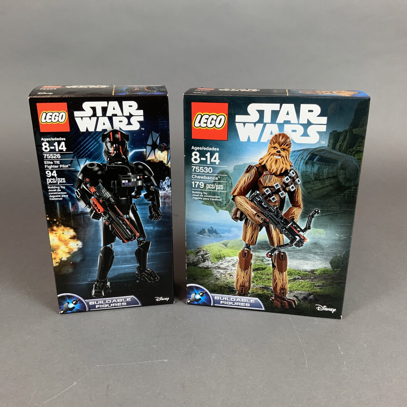2pc LEGO Star Wars Figure Sets, Chewbacca 75530 and Elite TIE Fighter Pilot 75526 (1 of 3)