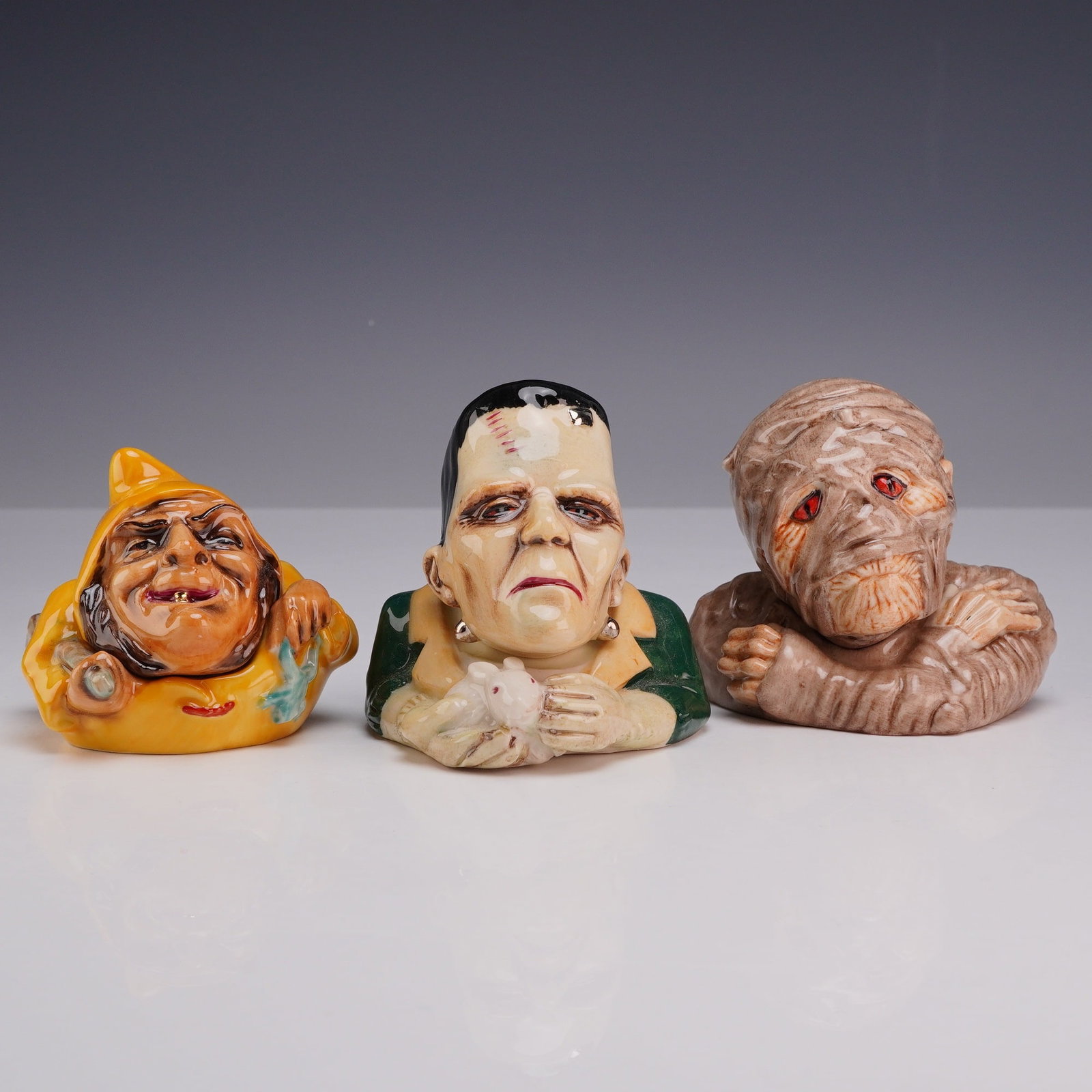 Three Kevin Francis Face Pots, Monsters and Witch including Limited Edition and Prototypes (1 of 5)