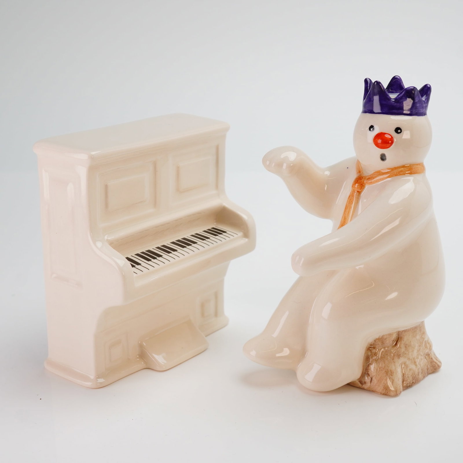2pc Royal Doulton The Snowman Gift Collection Figurine with Piano (1 of 3)