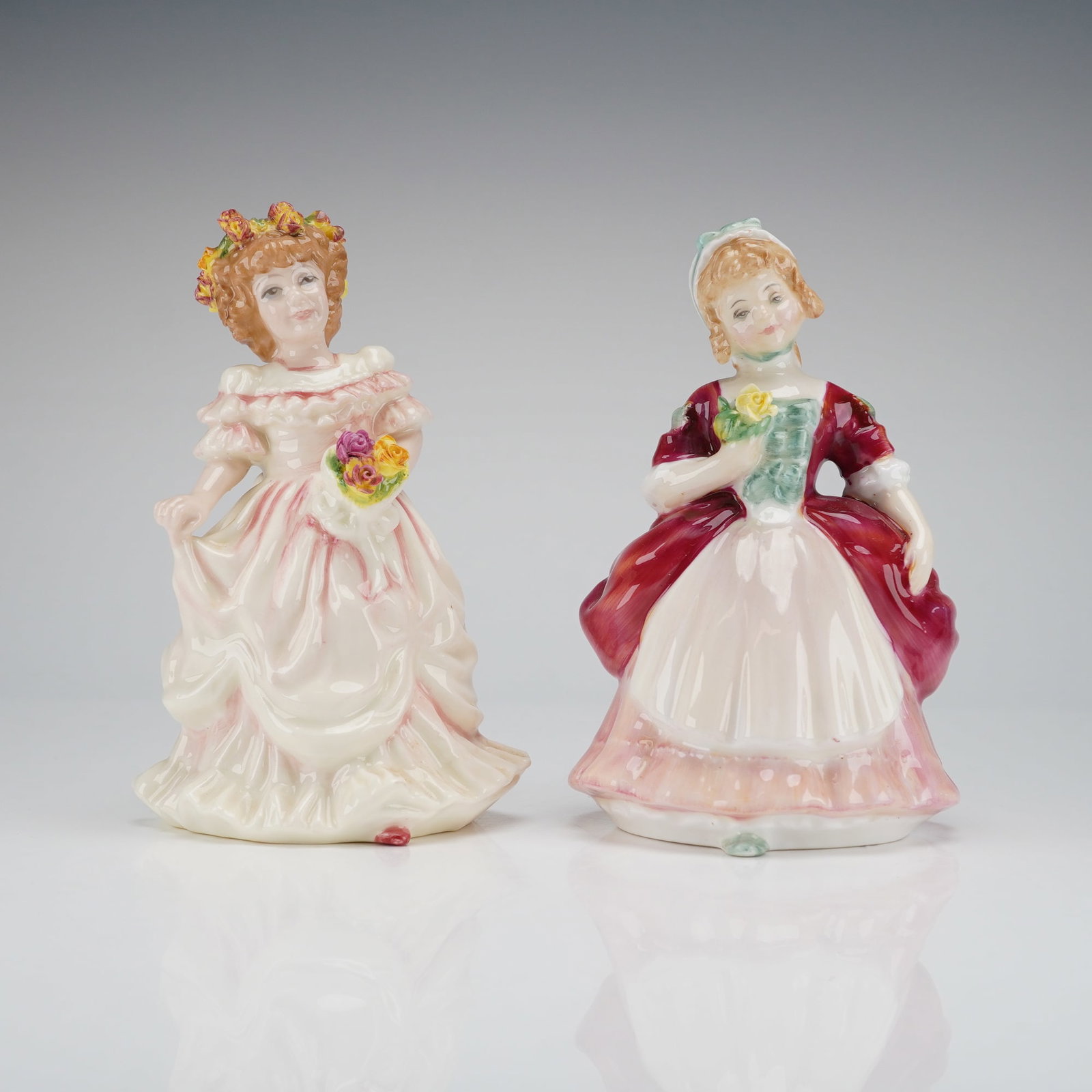 2pc Royal Doulton Porcelain Figurines Bridesmaid and Valerie (1 of 3)