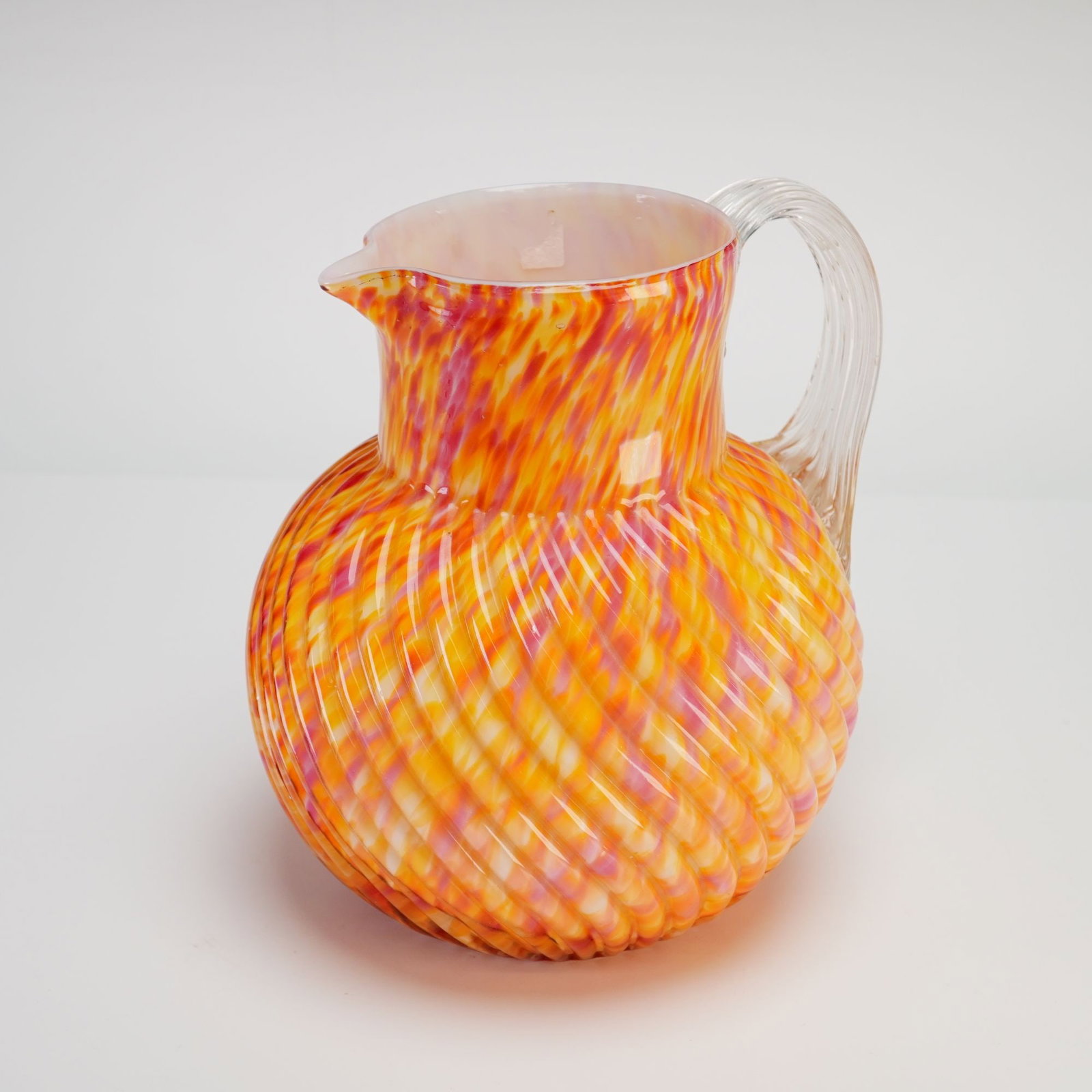 Victorian Spatter Art Glass Pitcher (1 of 3)