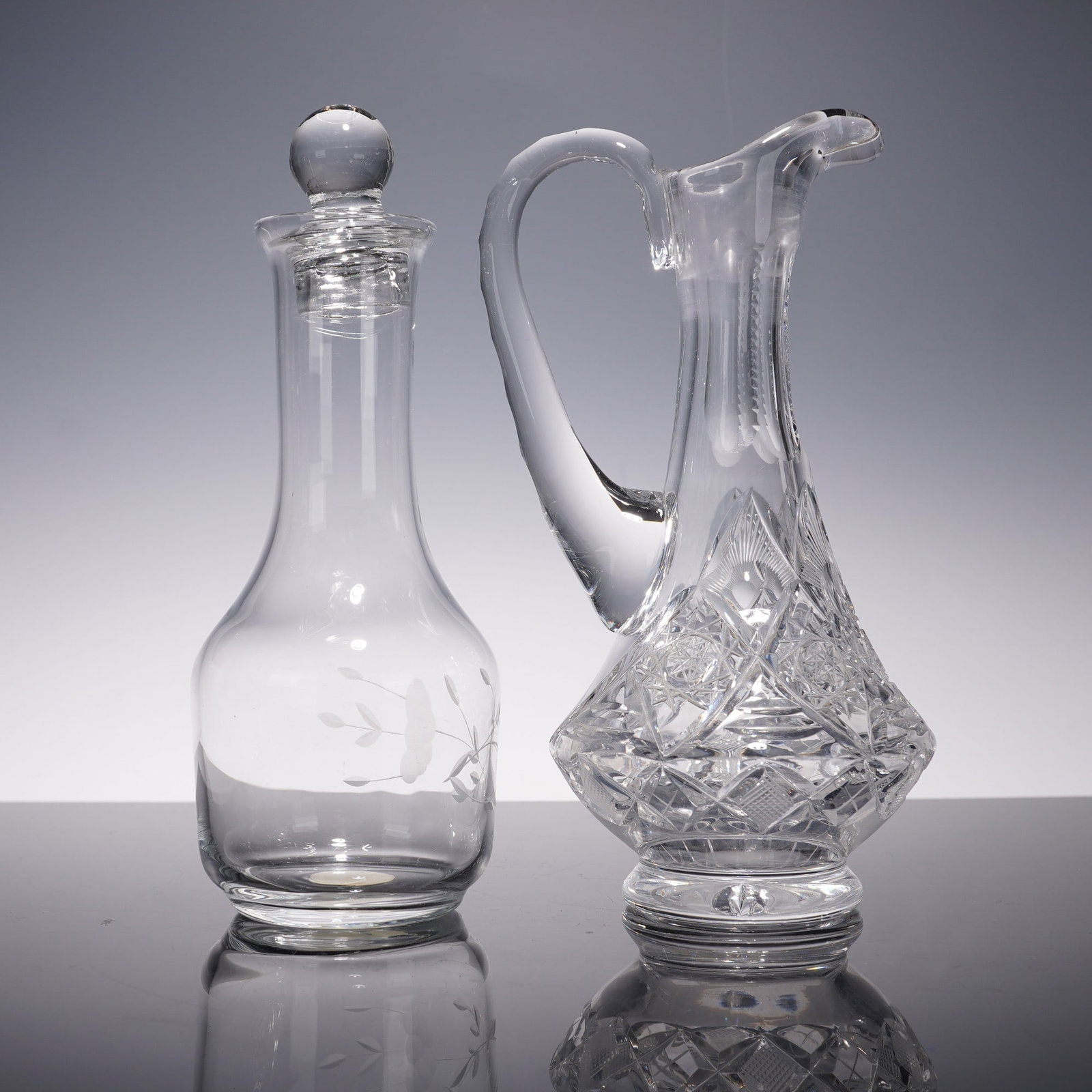 2pc Princess House Oil and Vinegar Crystal Cruets (1 of 6)