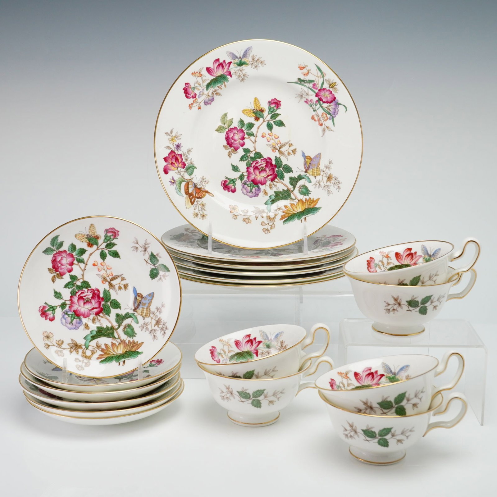 18-Piece Wedgwood Bone China Cups, Saucers & Dessert Plates- Charnwood (1 of 3)