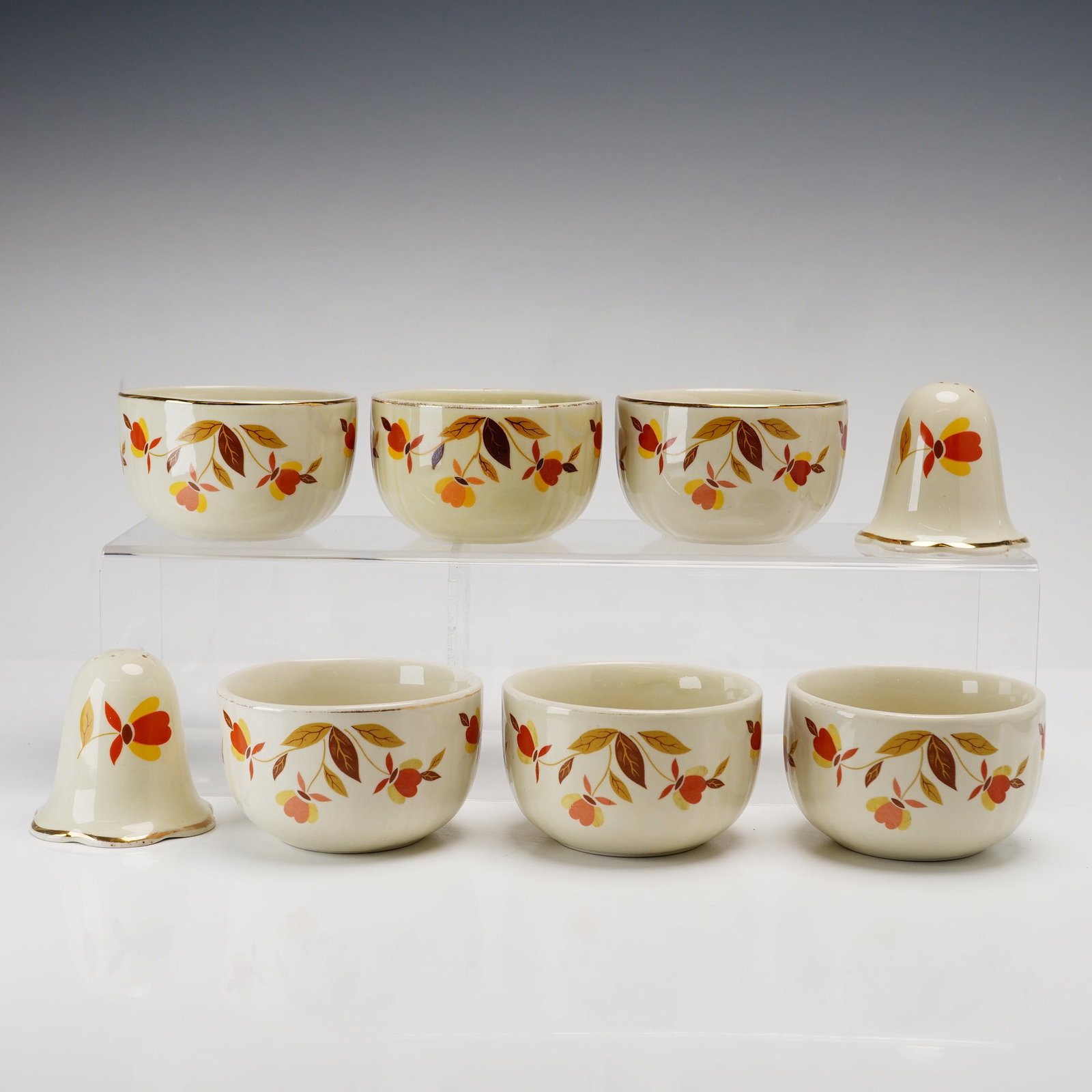8 pc Hall Superior Autumn Leaf Ceramic Kitchenware Items (1 of 3)
