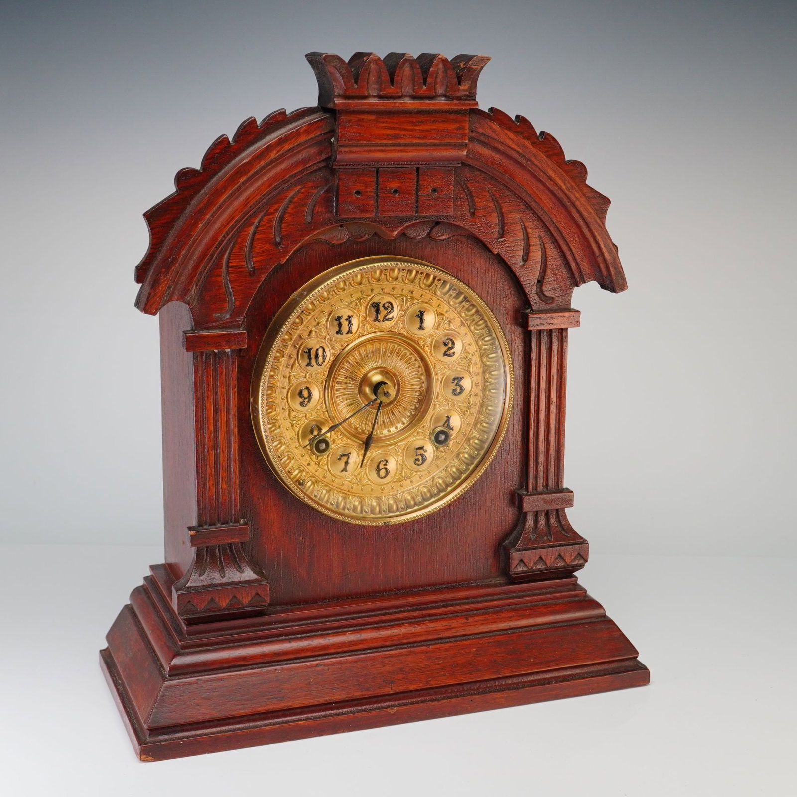 Ansonia Clock Company Tunis Model Architectural Wood Mantel Clock (1 of 5)