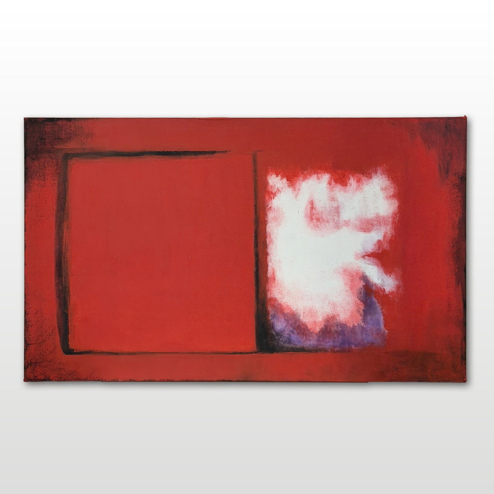Jo Moore (American b. 1954) Abstract Expressionist Oil on Canvas, One Cloud, Signed (1 of 5)