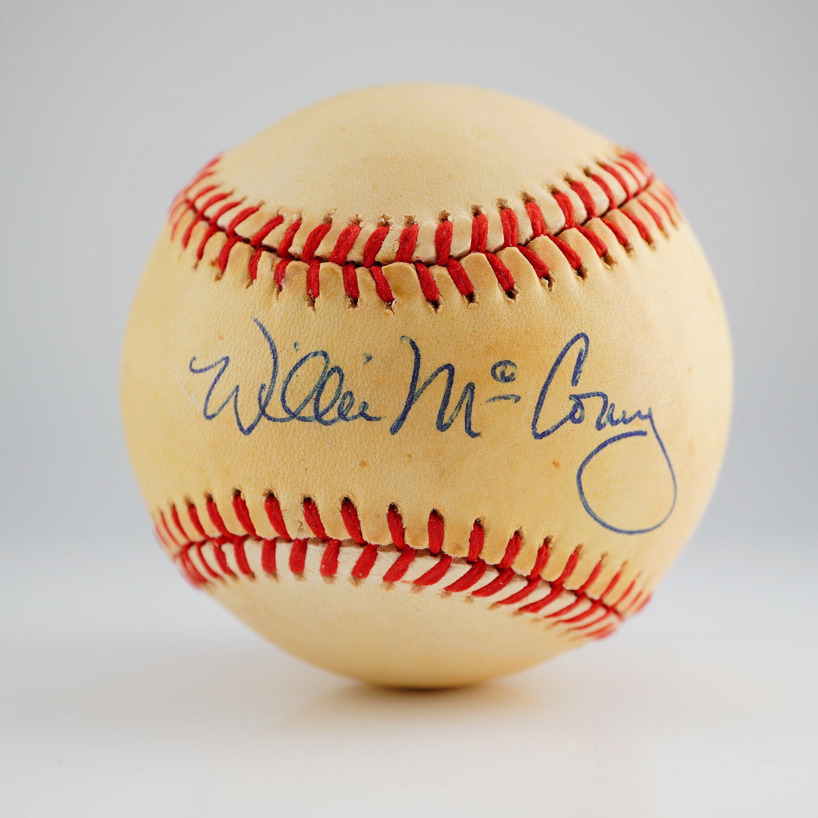 Willie McCovey Signed Rawlings Official National League Baseball, PSA/DNA Authenticated: This is a premier single-signed baseball featuring the autograph of San Francisco Giants legend and National Baseball Hall of Fame inductee Willie McCovey. The signature is rendered in bold blue ink a