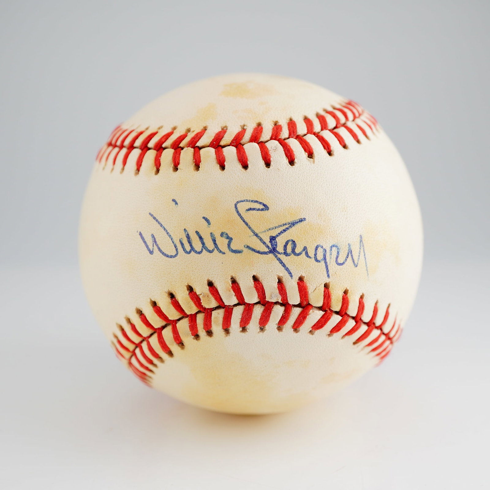 Willie Stargell Signed Rawlings Official National League Baseball, PSA Authenticated: This professional auction lot features a Rawlings Official National League baseball hand-signed by Pittsburgh Pirates legend and National Baseball Hall of Fame inductee Willie Stargell. Stargell, a ce