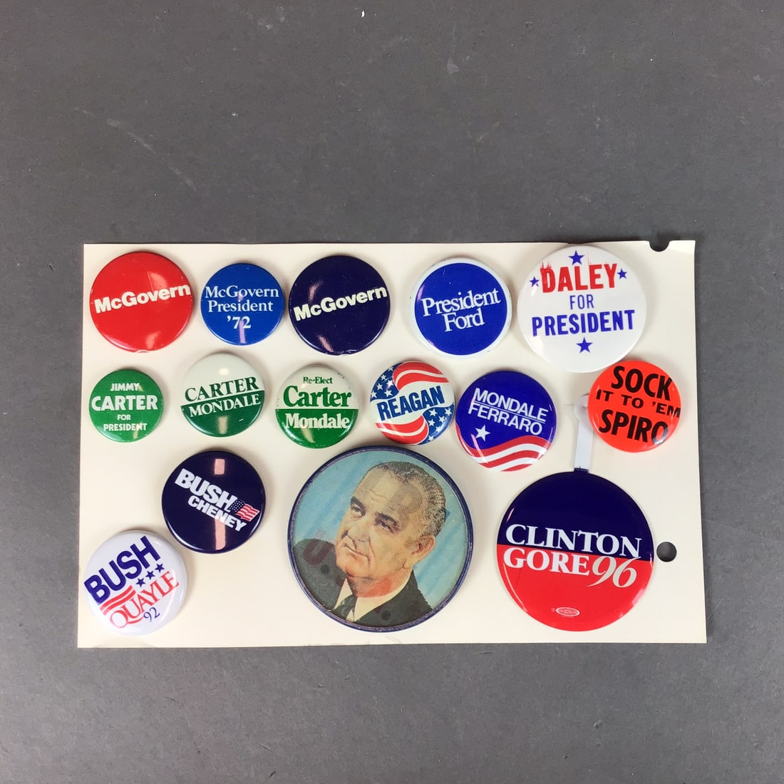 A Collection of Vintage United States Political Campaign Pin-Back Buttons and Pins (1 of 3)