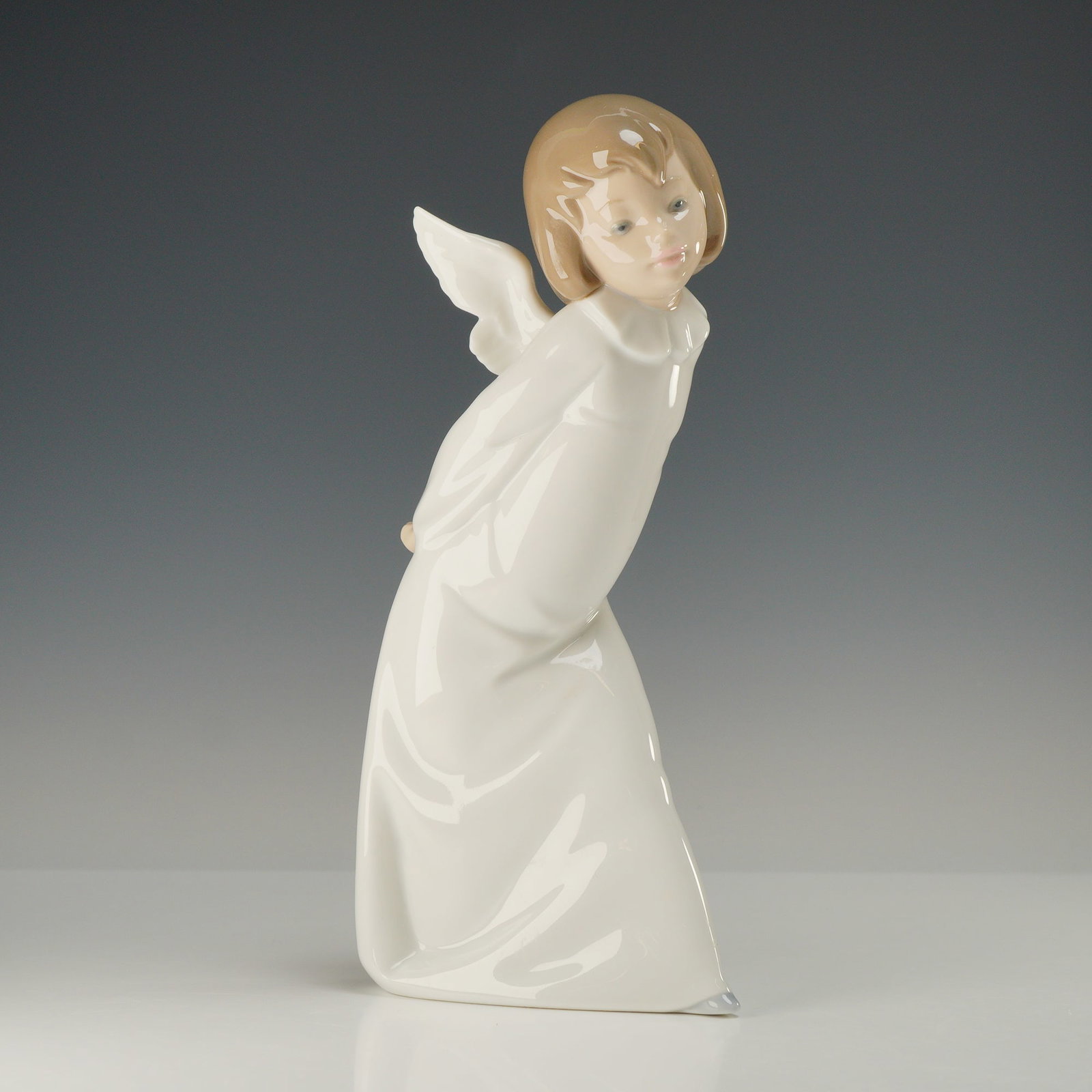 Lladro Curious Angel Porcelain Figurine Number 4960 with Original Box (1 of 4)