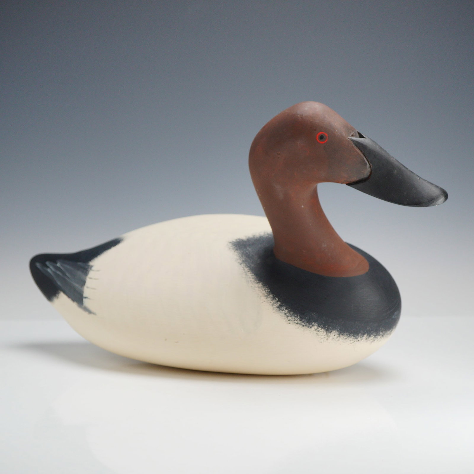 Dave Walker Hand Carved and Painted Canvasback Drake Decoy 1988 (1 of 3)