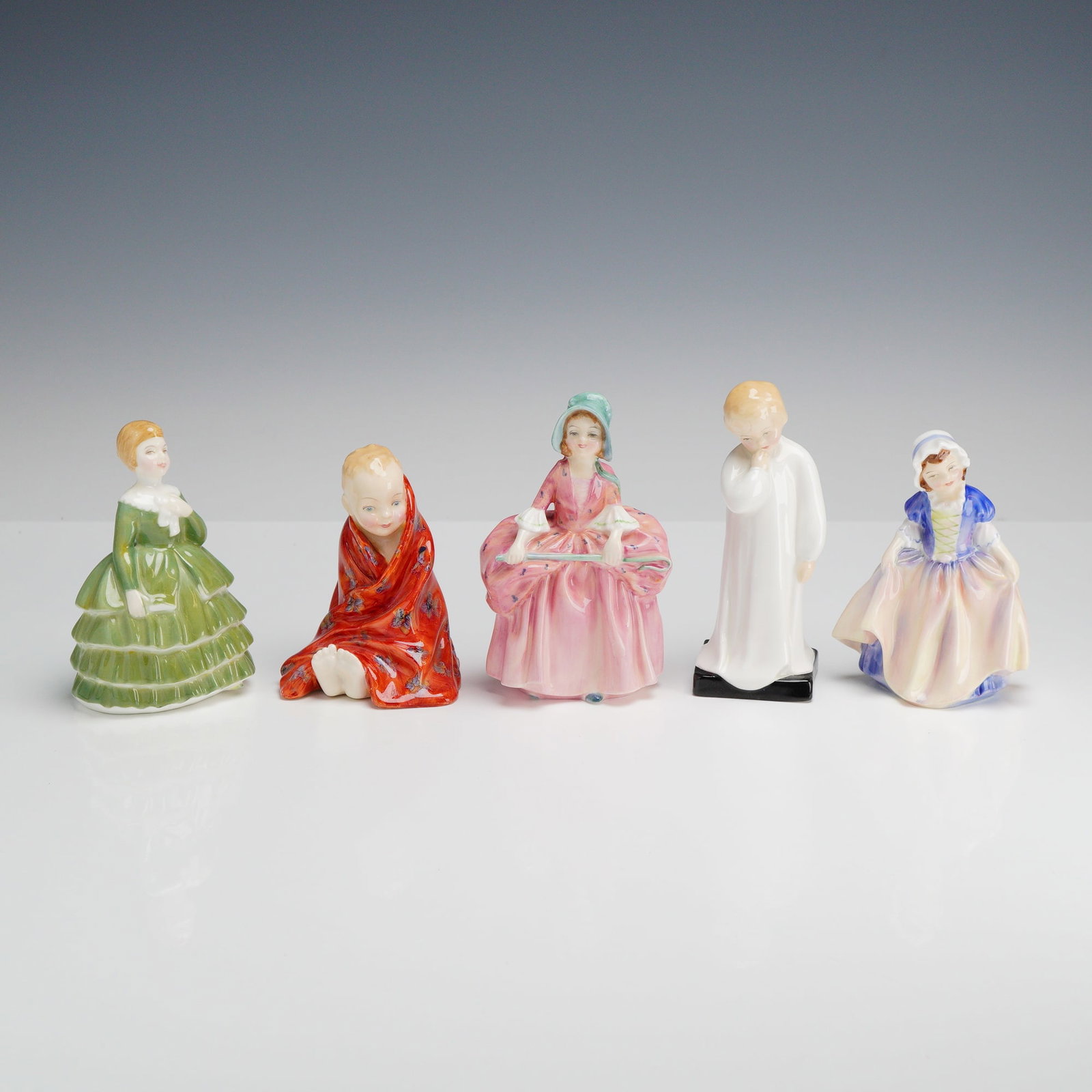 Collection of Five Royal Doulton Harradine Child Classics Figurines (1 of 3)