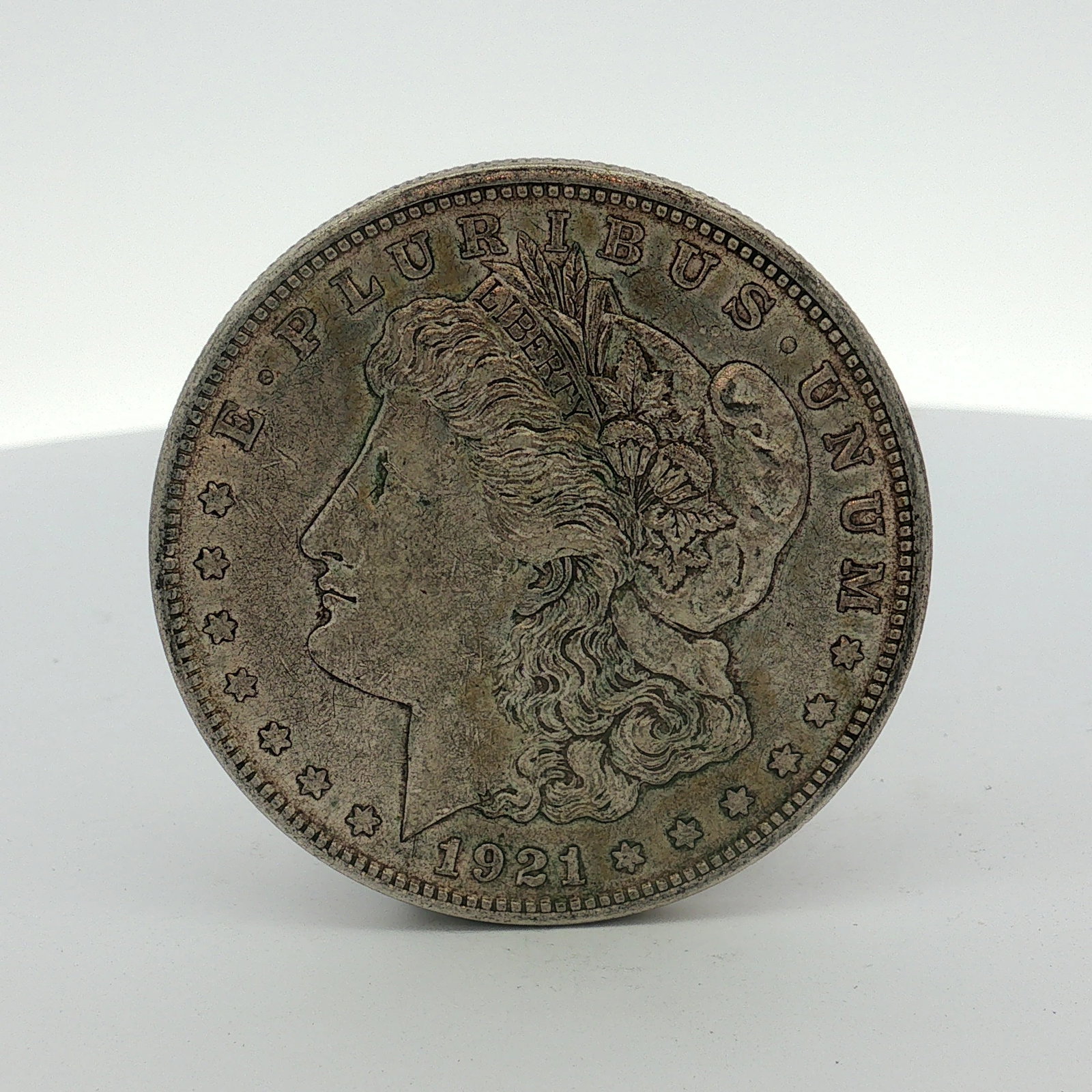1921 US Morgan Silver Dollar Coin Circulated (1 of 2)