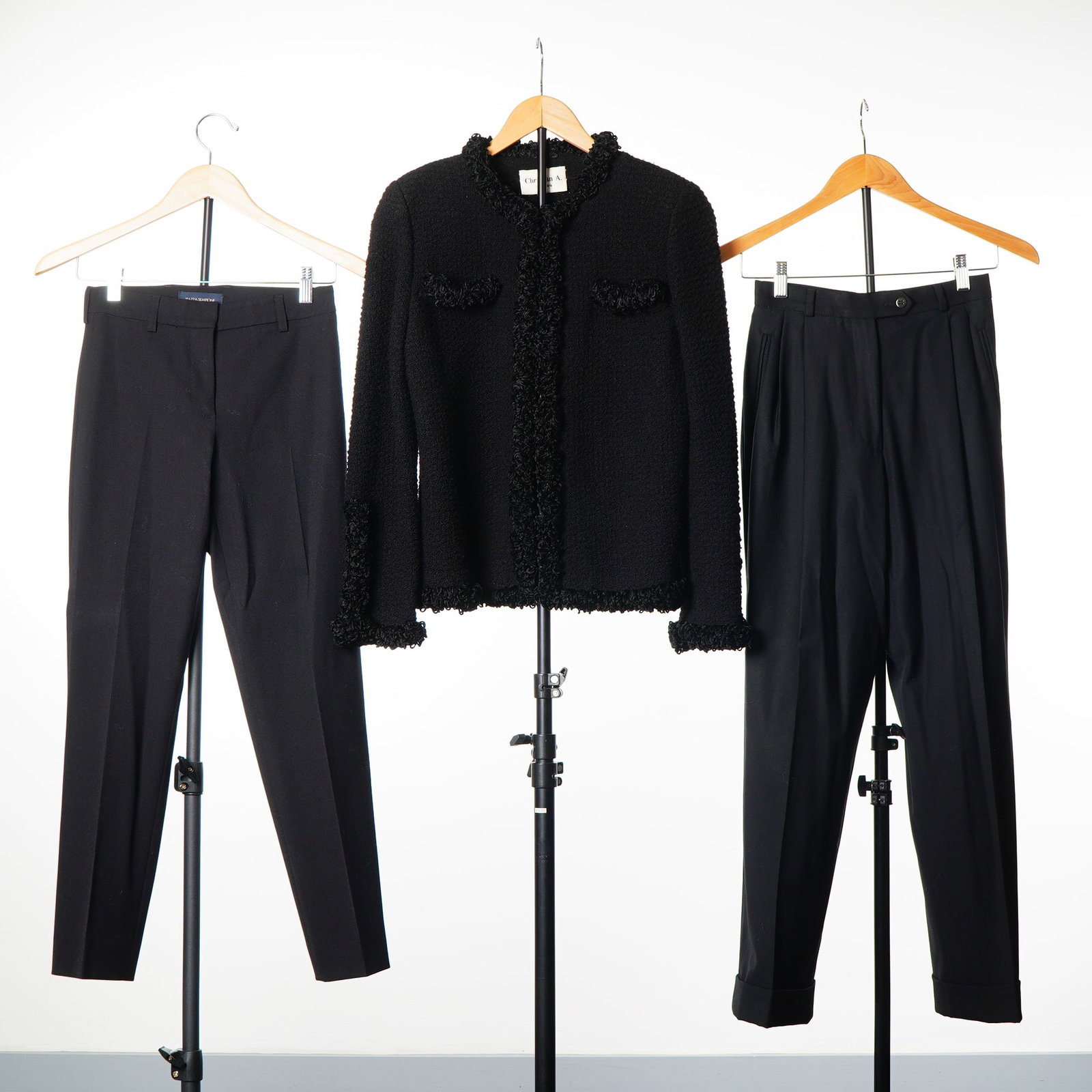 3pc Designer Clothing Including Christian A. Jacket and Trousers by Piazza Sempione and Antonio (1 of 5)