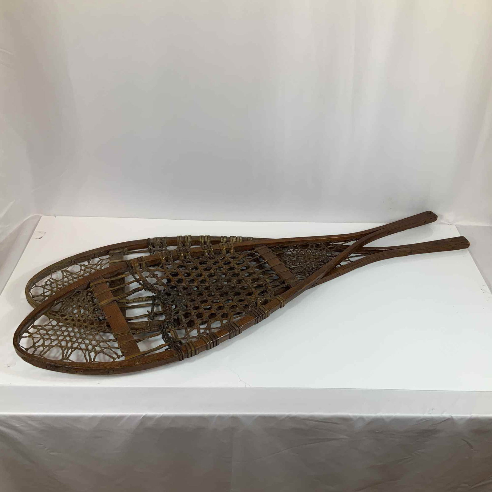 Pair of Vintage Traditional Wooden Snowshoes (1 of 3)