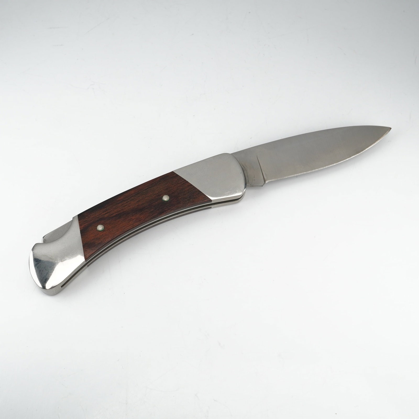 Buck Duke Single Blade Folding Knife with Leather Sheath (1 of 4)
