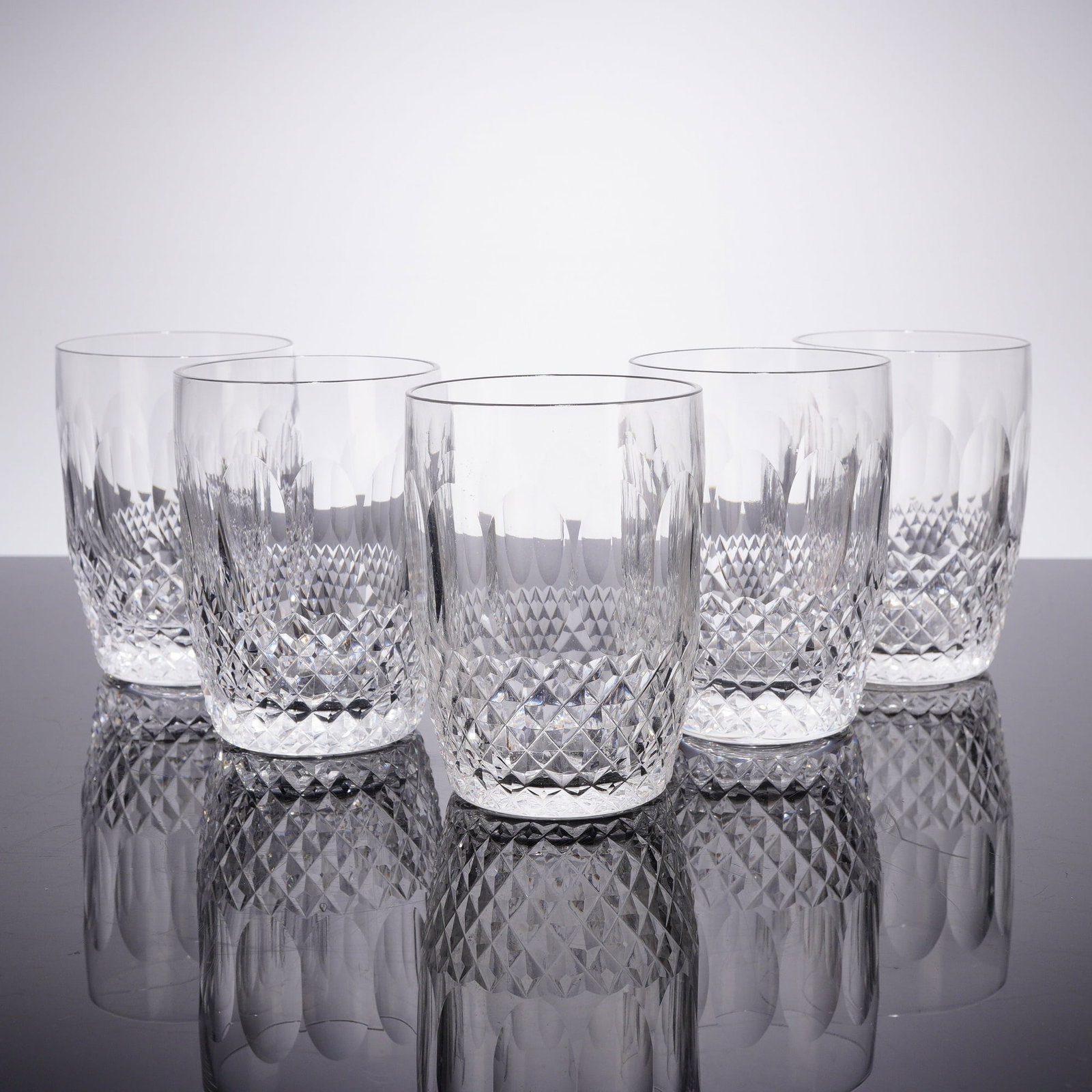5pc Waterford Crystal Colleen Pattern Old Fashioned Glasses (1 of 4)