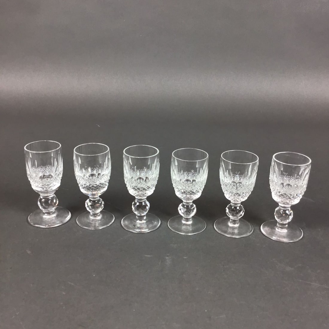 6pc Waterford Crystal Cordial Glasses, Colleen (1 of 4)