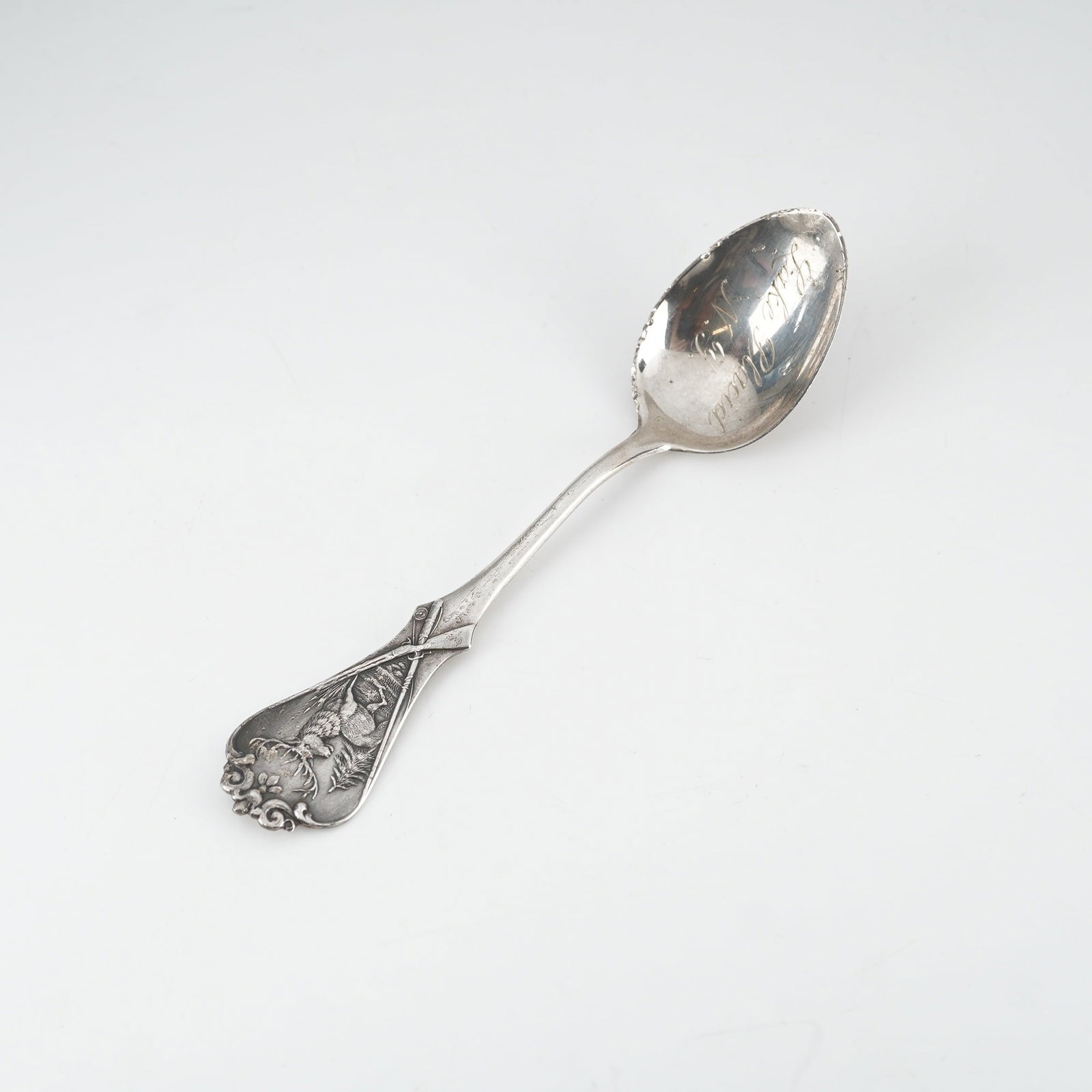 American Sterling Silver Lake Placid Souvenir Spoon by Simpson Hall Miller and Co (1 of 5)