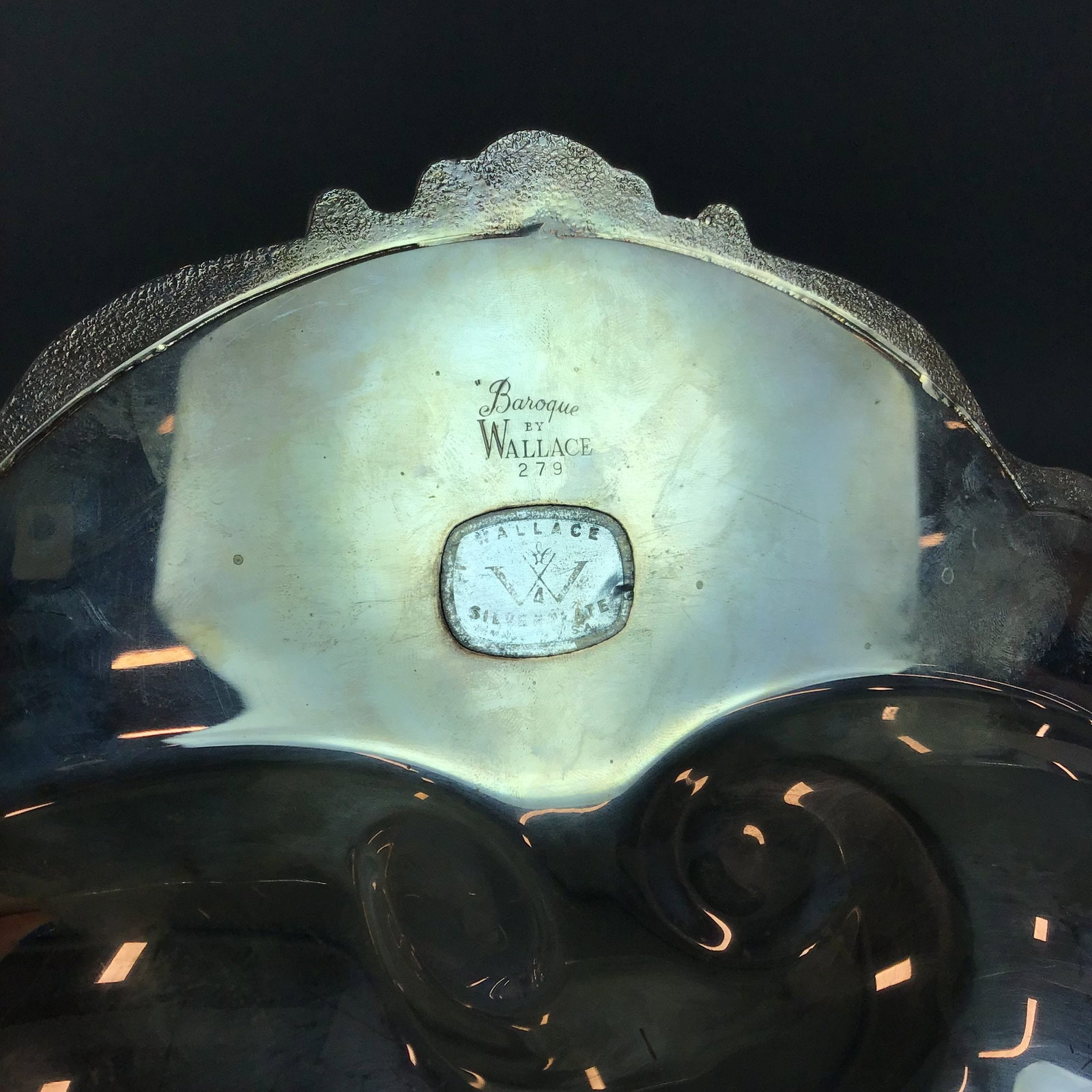 Wallace Baroque Silverplate Shell Form Dish - 3