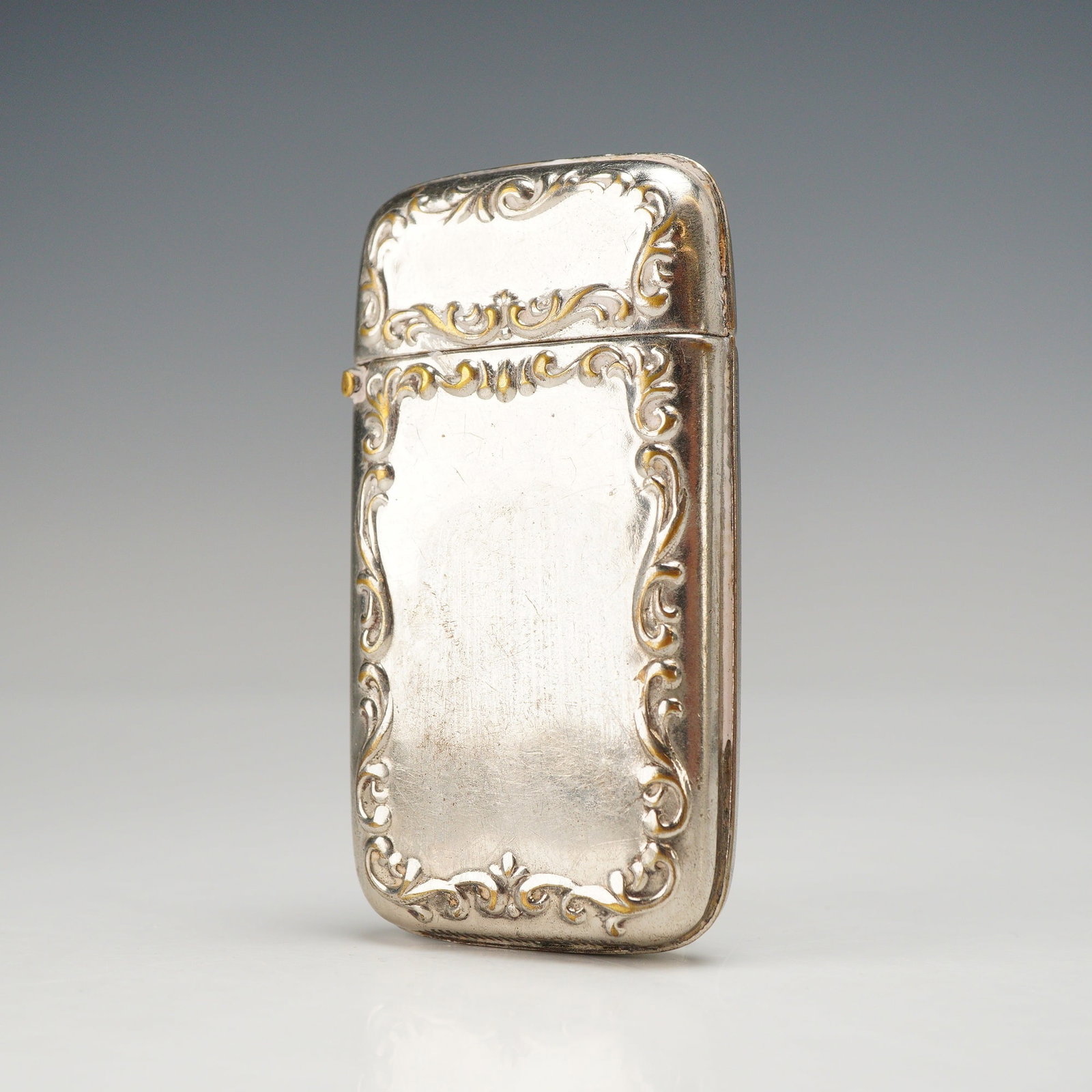Late Victorian Style Silver-Plated Rococo Revival Vesta Case (1 of 3)