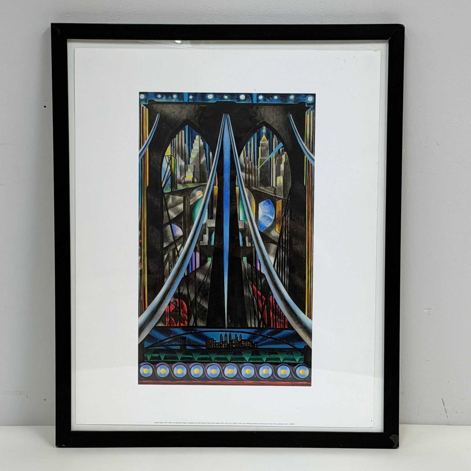 After Joseph Stella (American, 1877-1946), Offset Lithograph Poster, The Brooklyn Bridge (1 of 6)