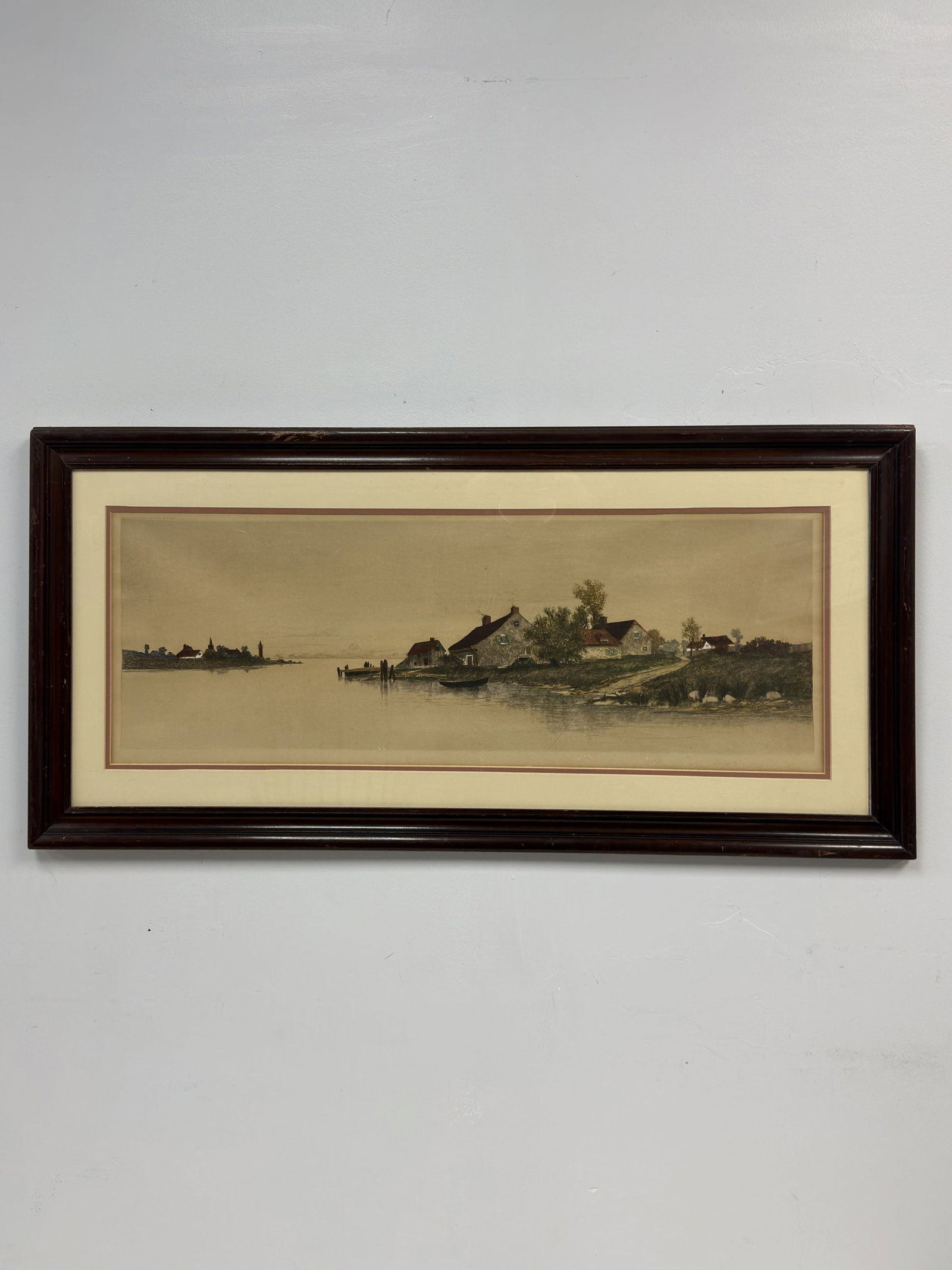 Ernest C. Rost (American, b. 1866) Etching, Fisherman's Home (1 of 5)
