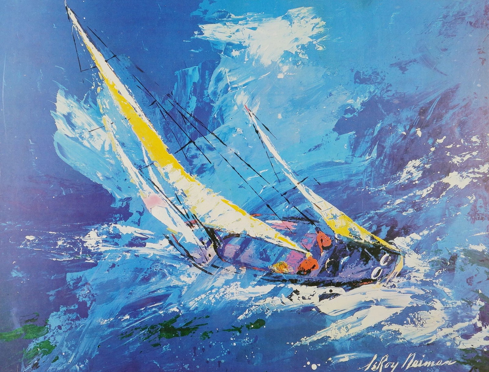 LeRoy Neiman (American,1921-2012), Print on Paper, Sailing (1 of 4)