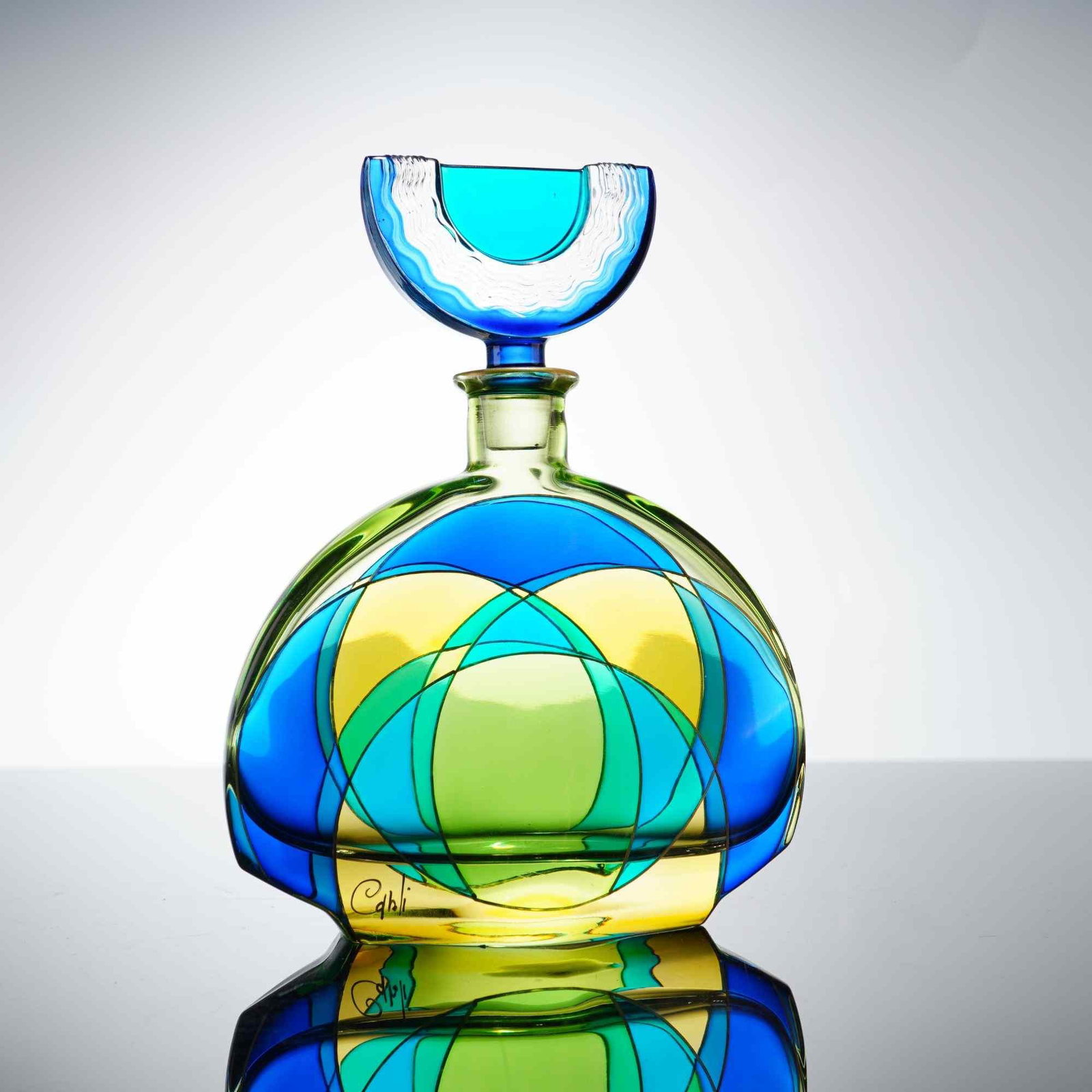 Caroli Art Glass Perfume Bottle and Stopper (1 of 4)
