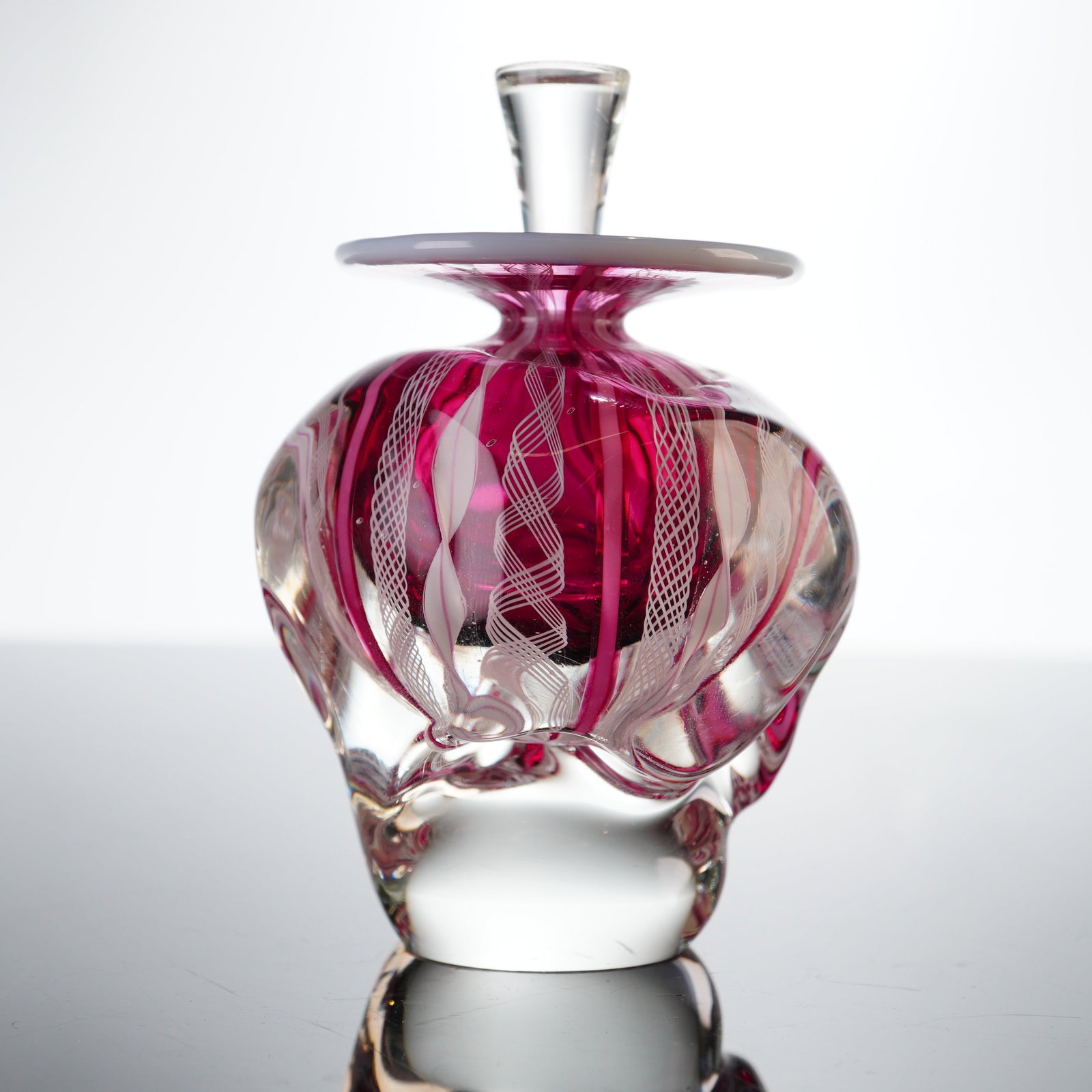 Heron Studio Art Glass Perfume Bottle with Stopper (1 of 4)