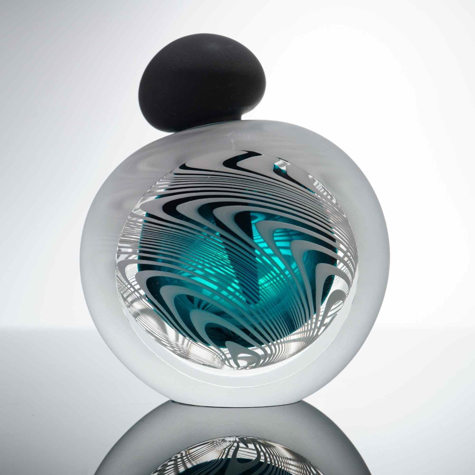 James Clarke Studio Art Glass Perfume Bottle with Stopper (1 of 4)