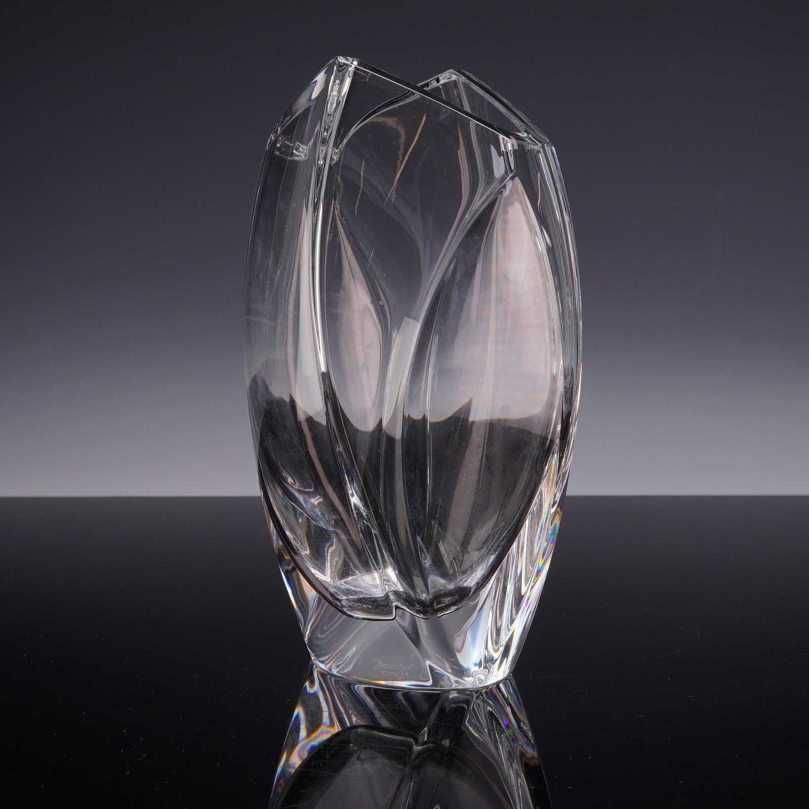 Baccarat Giverny Crystal Flower Vase by Robert Rigot (1 of 4)