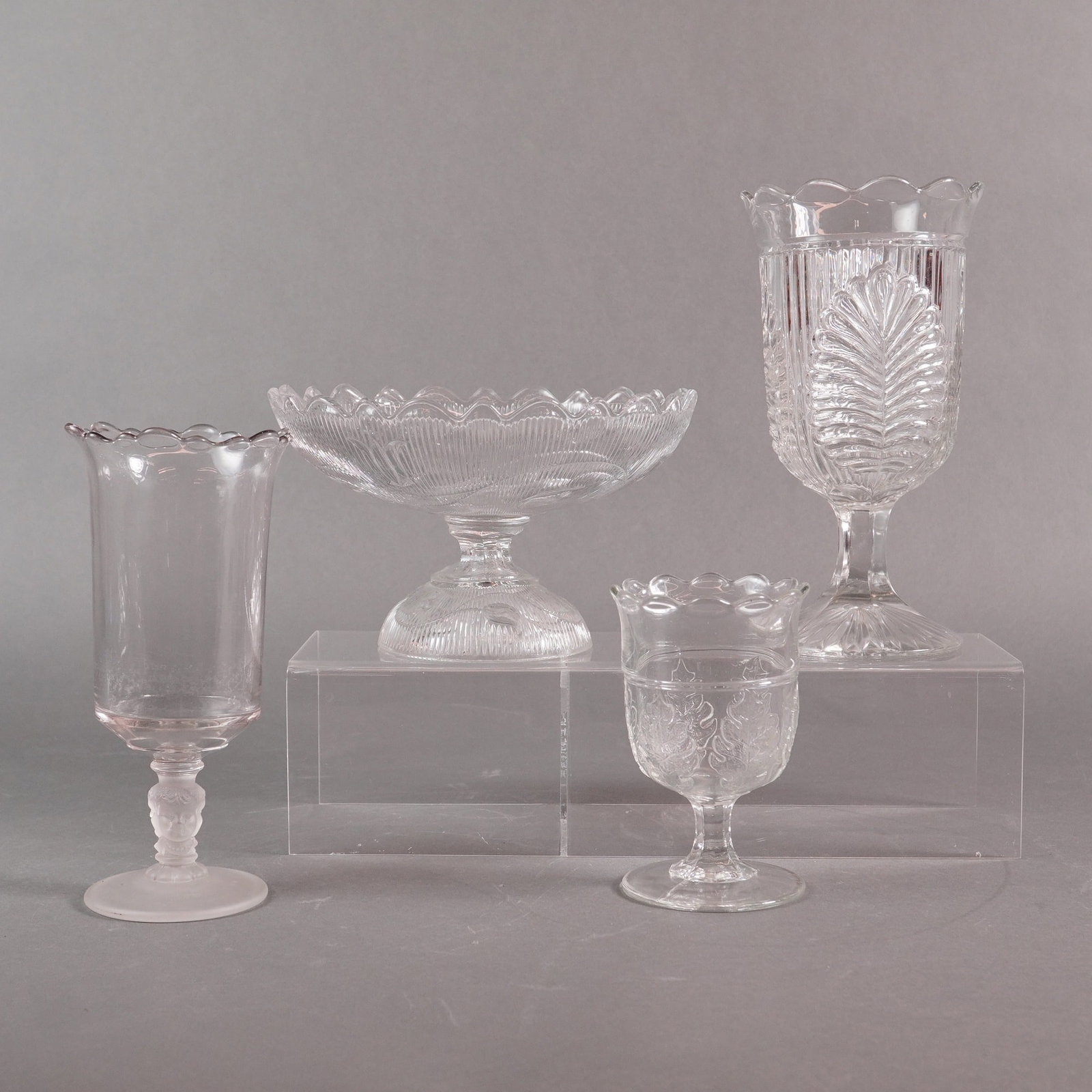 A Collection of 4 EAPG Pressed Glass Tableware Articles (1 of 3)