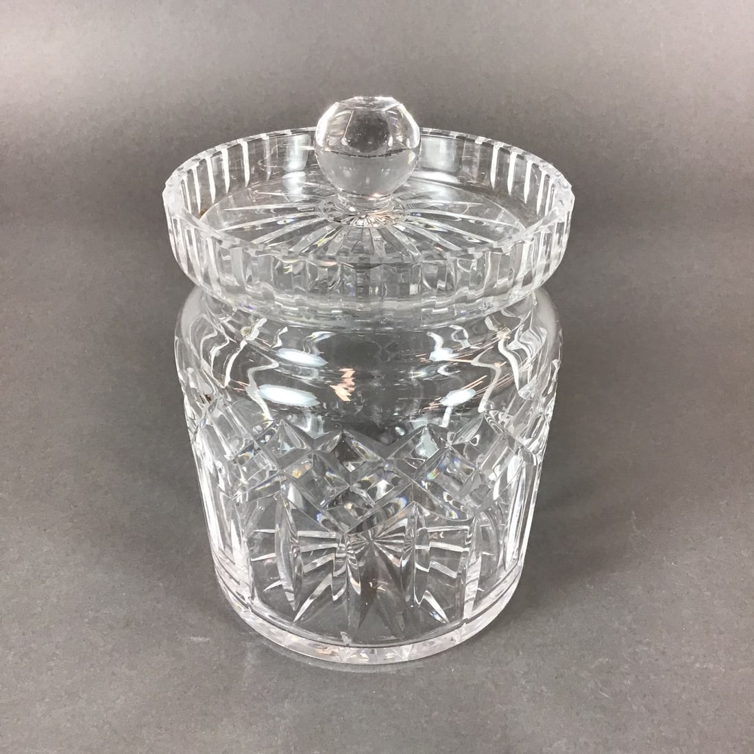 Waterford Crystal Lismore Pattern Lidded Biscuit Jar Candy Dish (1 of 4)