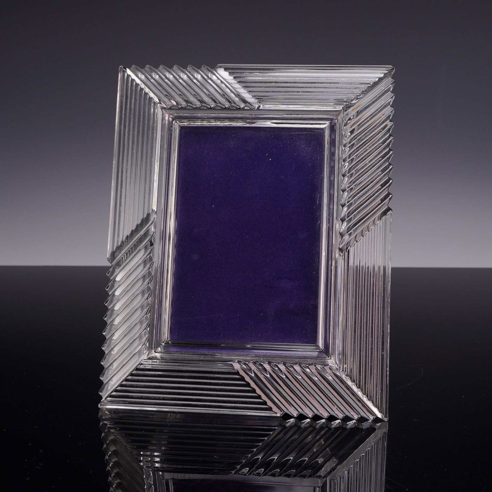 Art Deco Style Cut Crystal Picture Frame (1 of 3)